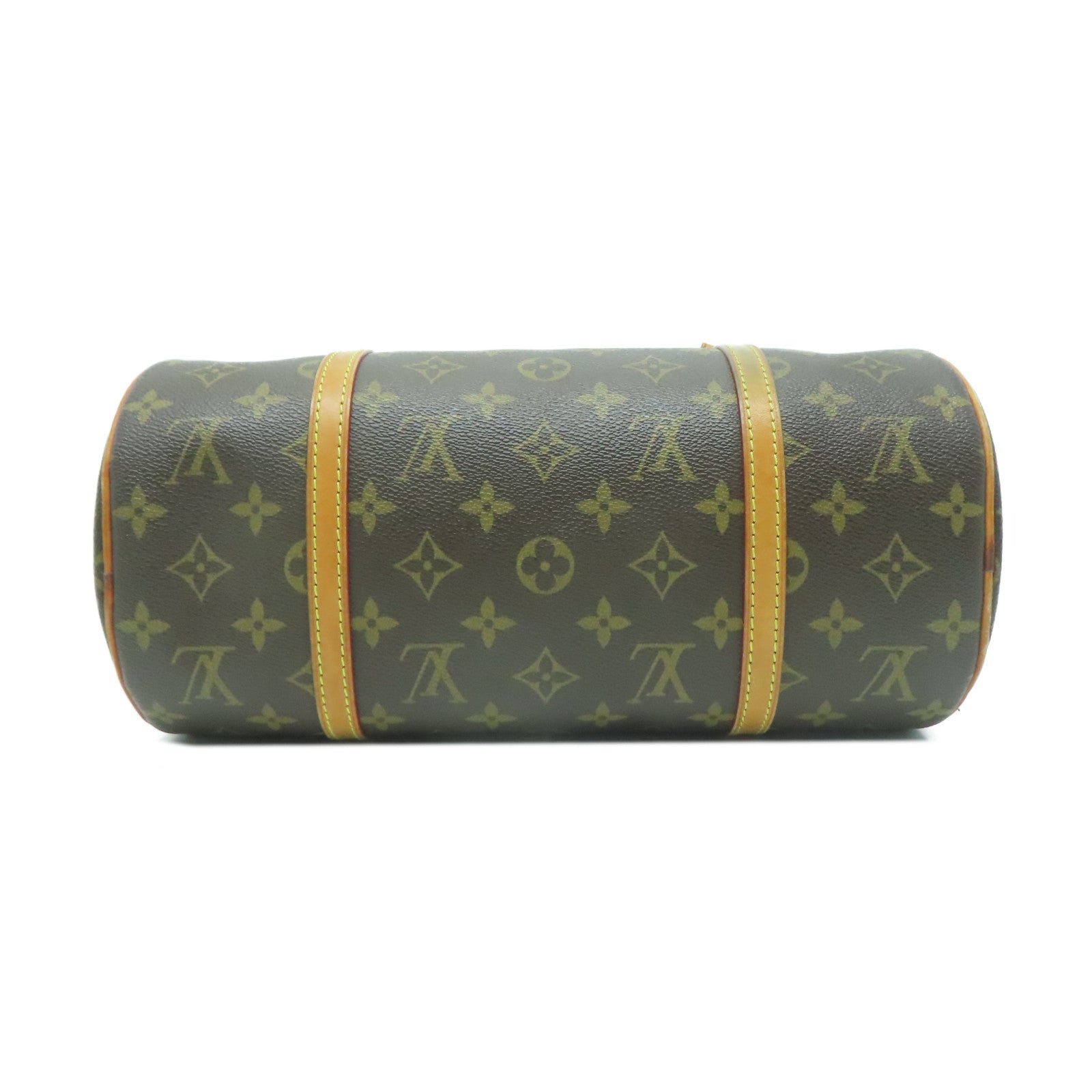 LOUIS VUITTON Monogram Papillon GM金扣手挽袋啡色