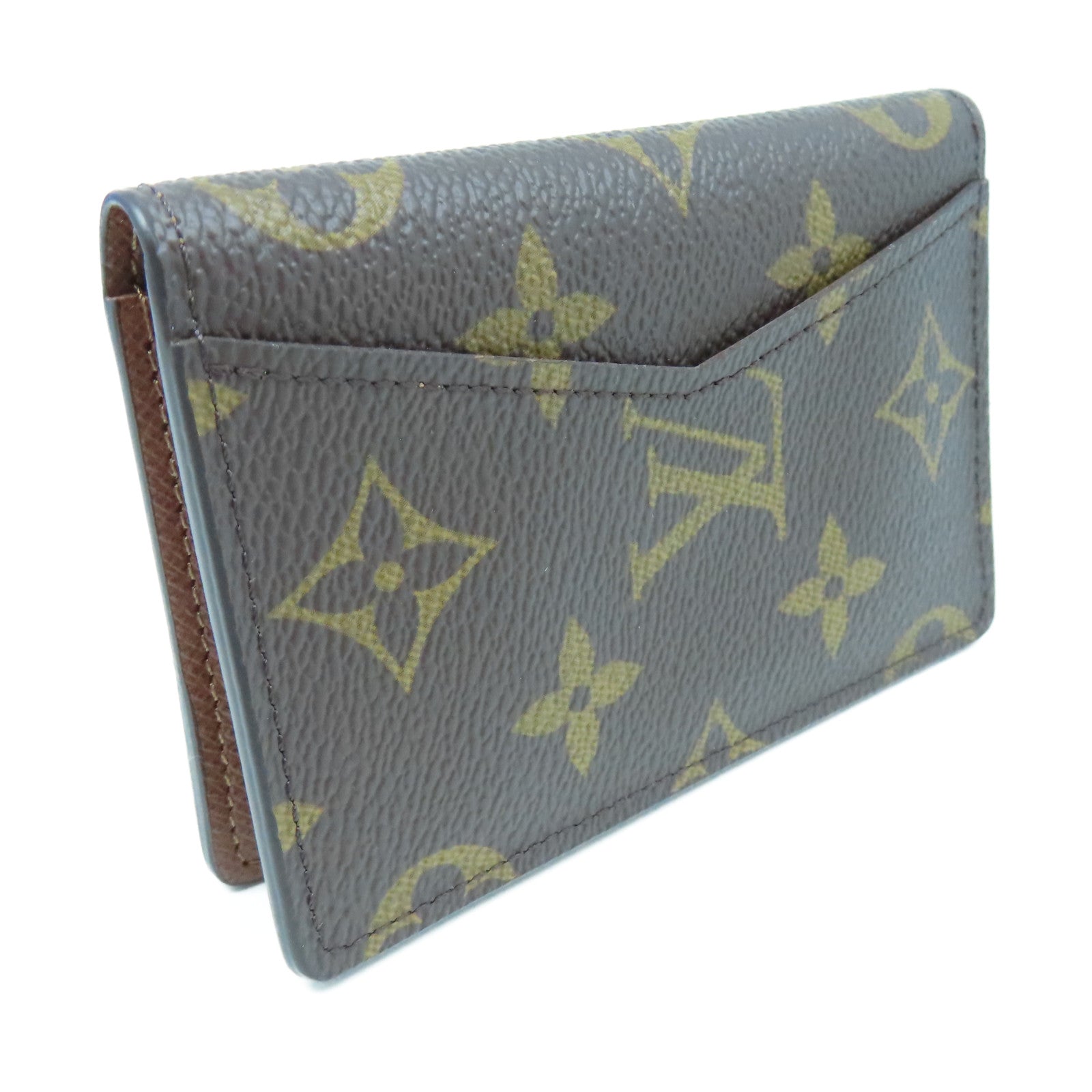LOUIS VUITTON Monogram Card Case card case brown