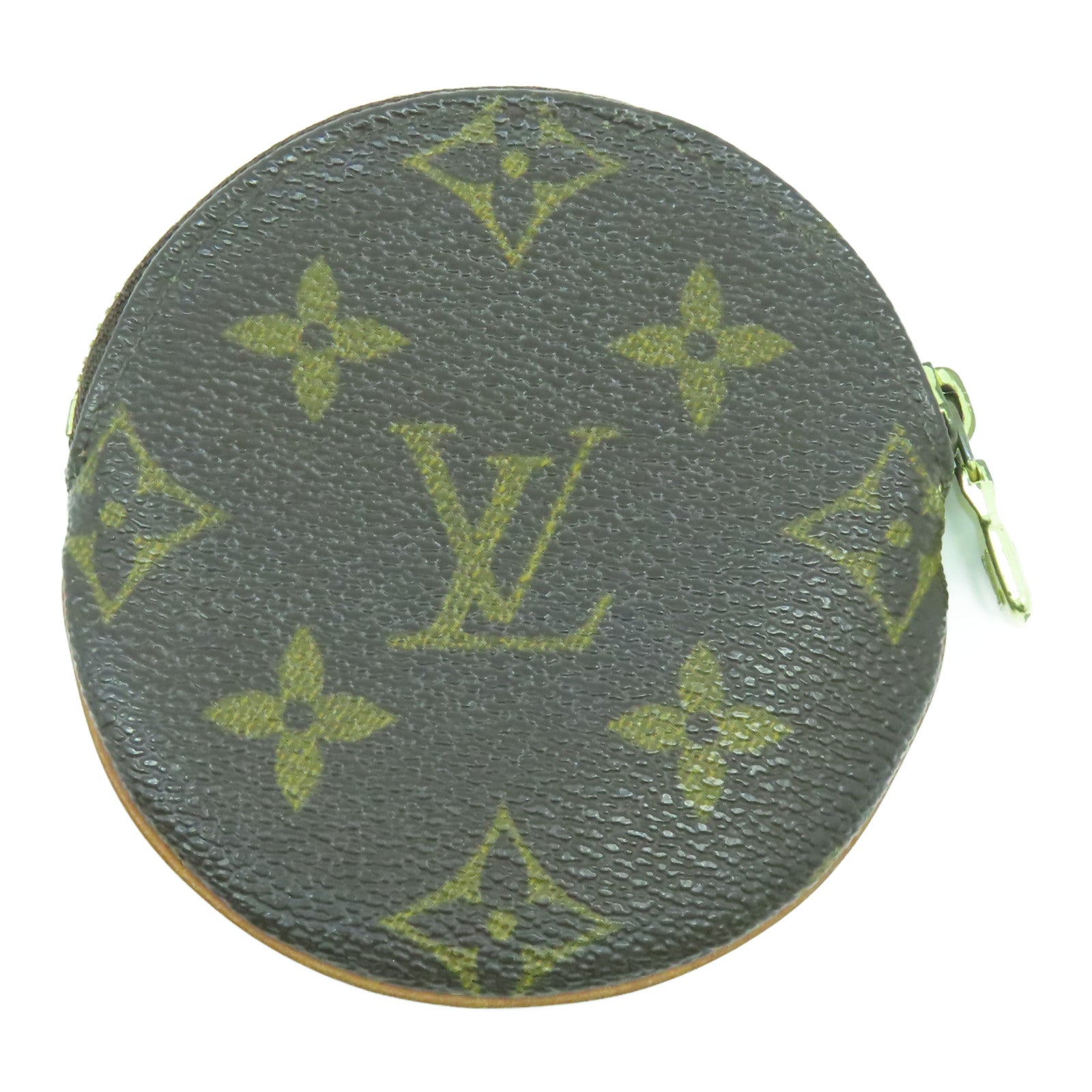 LOUIS VUITTON Monogram Coin Purse金扣零錢包啡色