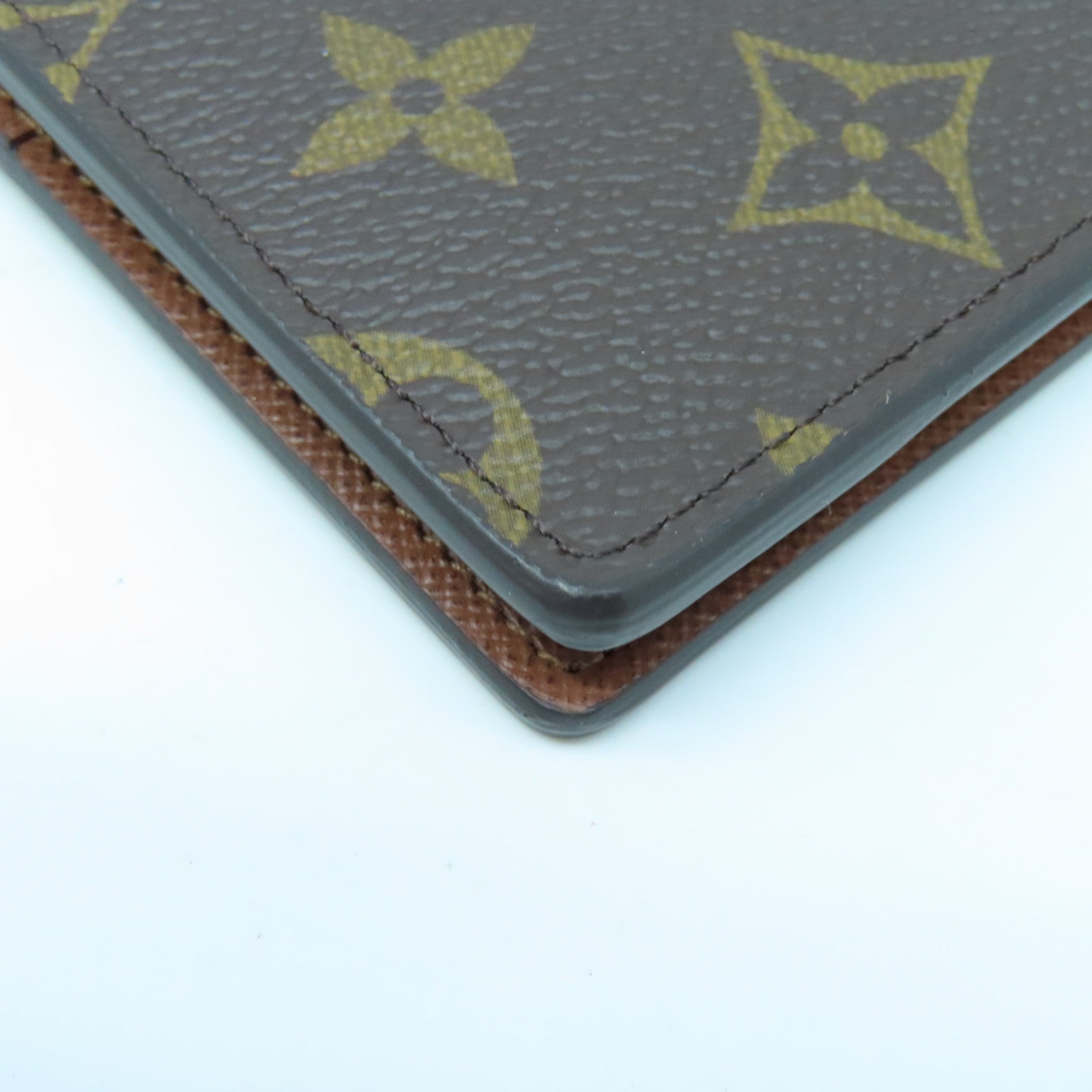 LOUIS VUITTON Monogram Card Case card case brown