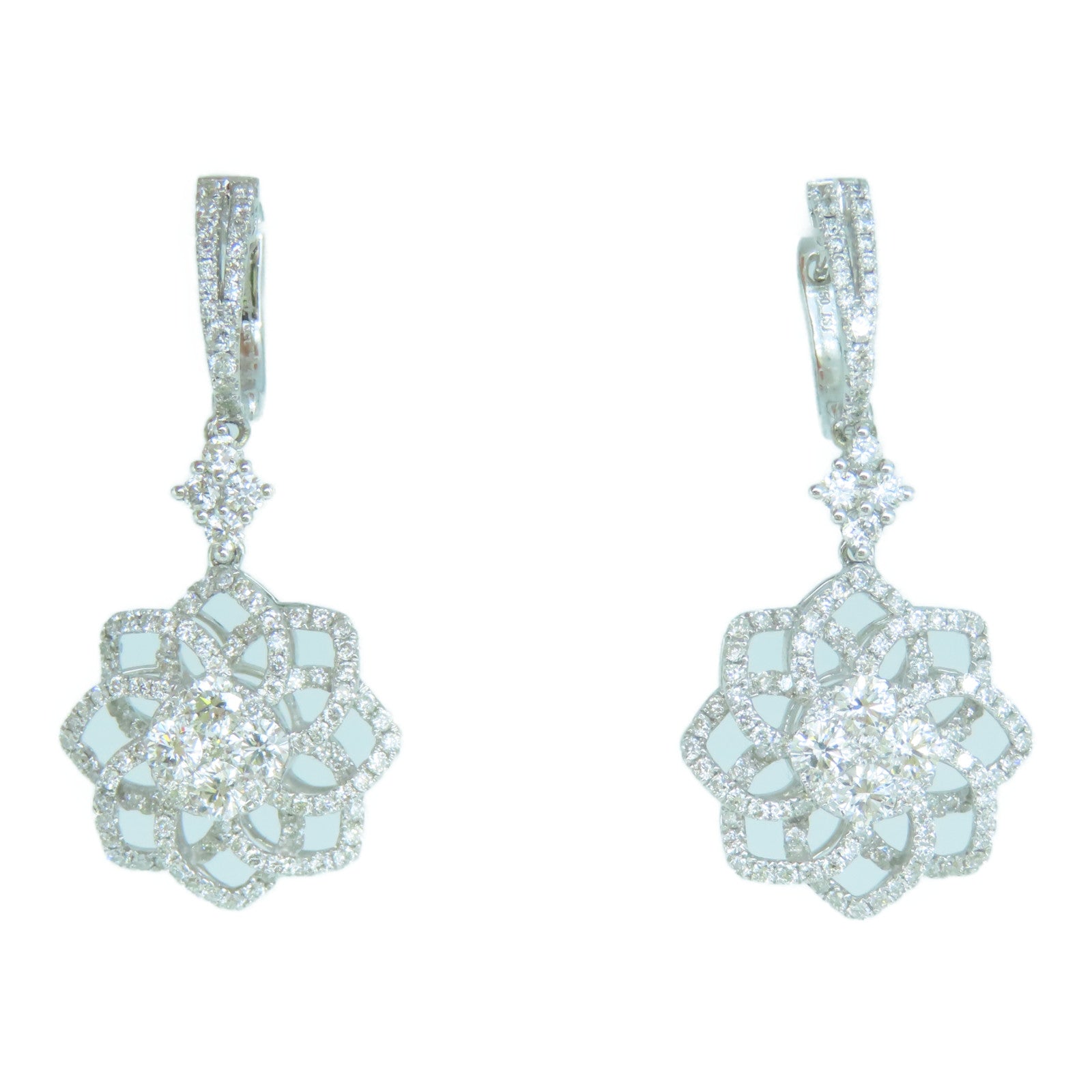 JEWELRY 【激減優惠】18K白金Diamond Ring1.14ct鑽石/0.76ct鑽石耳環