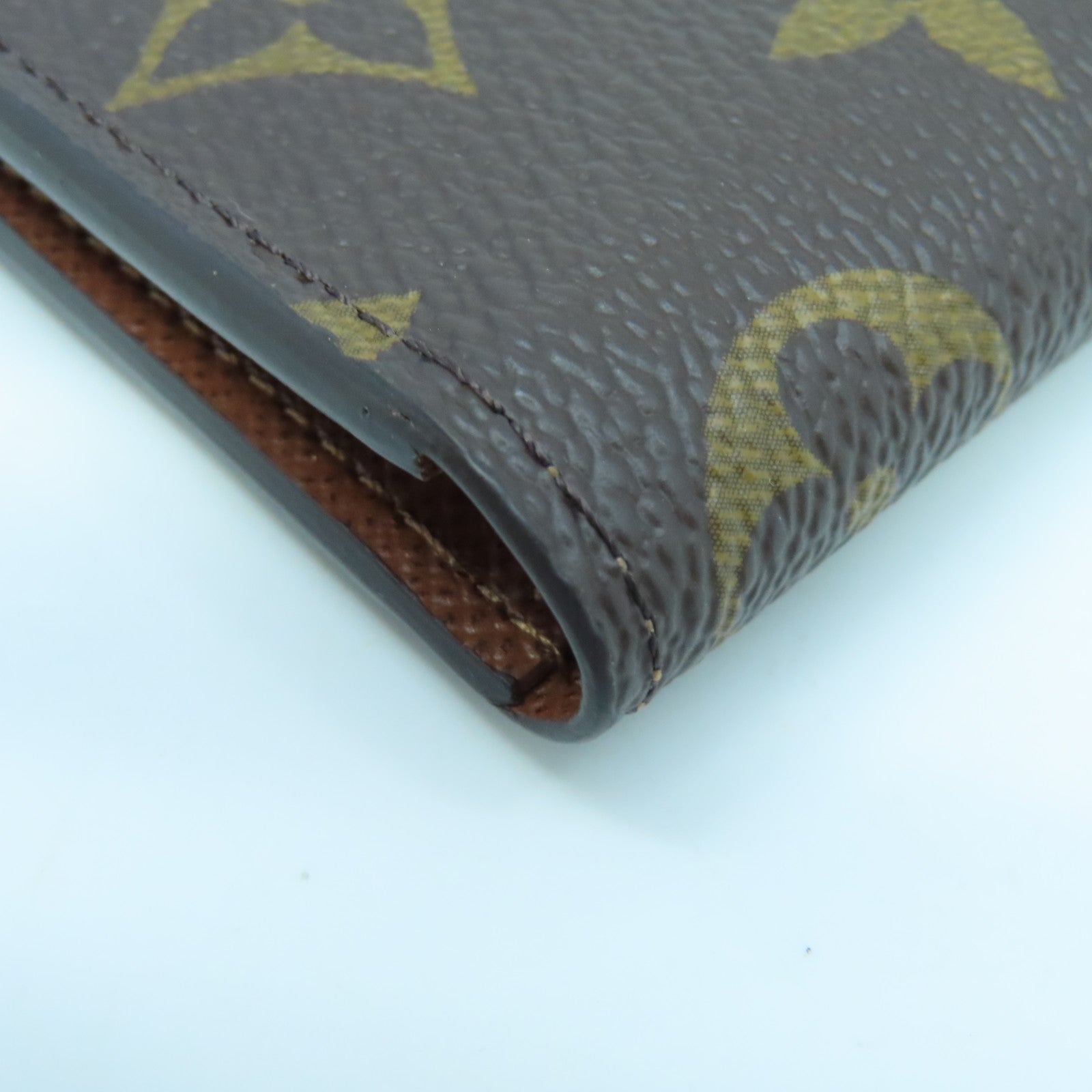 LOUIS VUITTON Monogram Card Case card case brown