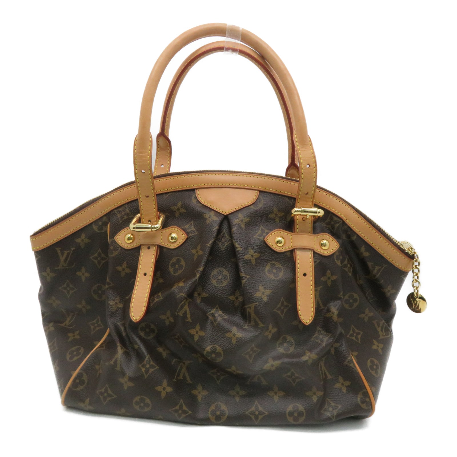 LOUIS VUITTON 【激减优惠】Monogram Tivoli GM金扣手挽袋啡色