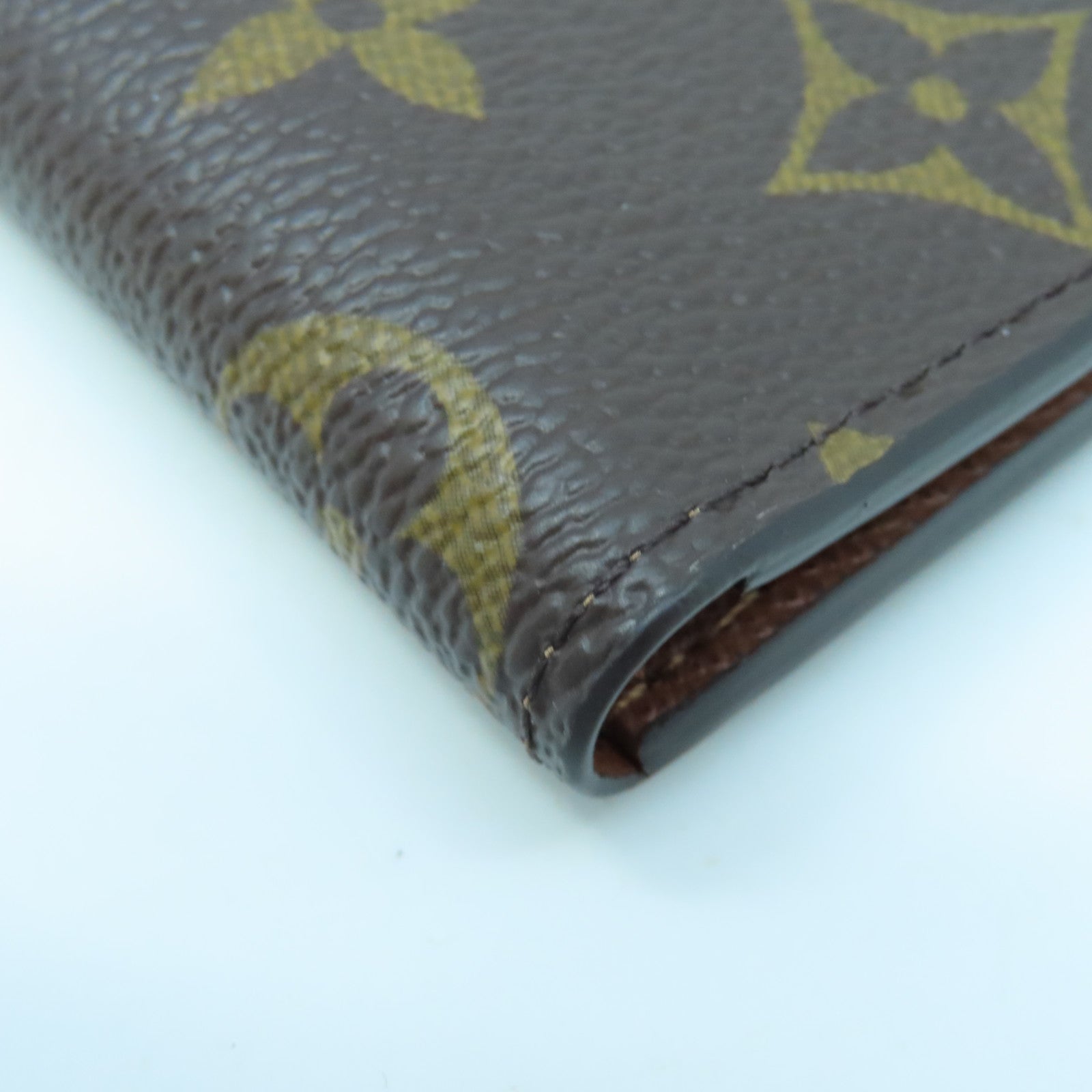 LOUIS VUITTON Monogram Card Case card case brown