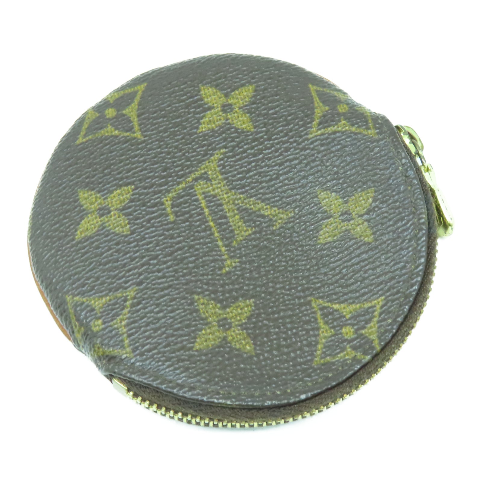LOUIS VUITTON Monogram Coin Purse金扣零錢包啡色