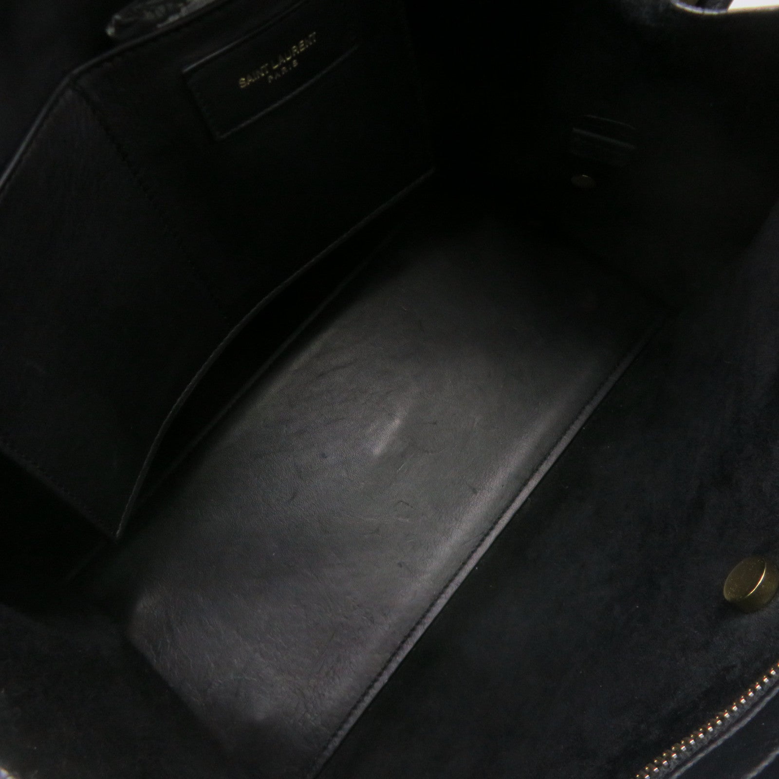YVES SAINT LAURENT 牛皮皮革2 Way Shoulder Bag手挽肩背两用袋黑色