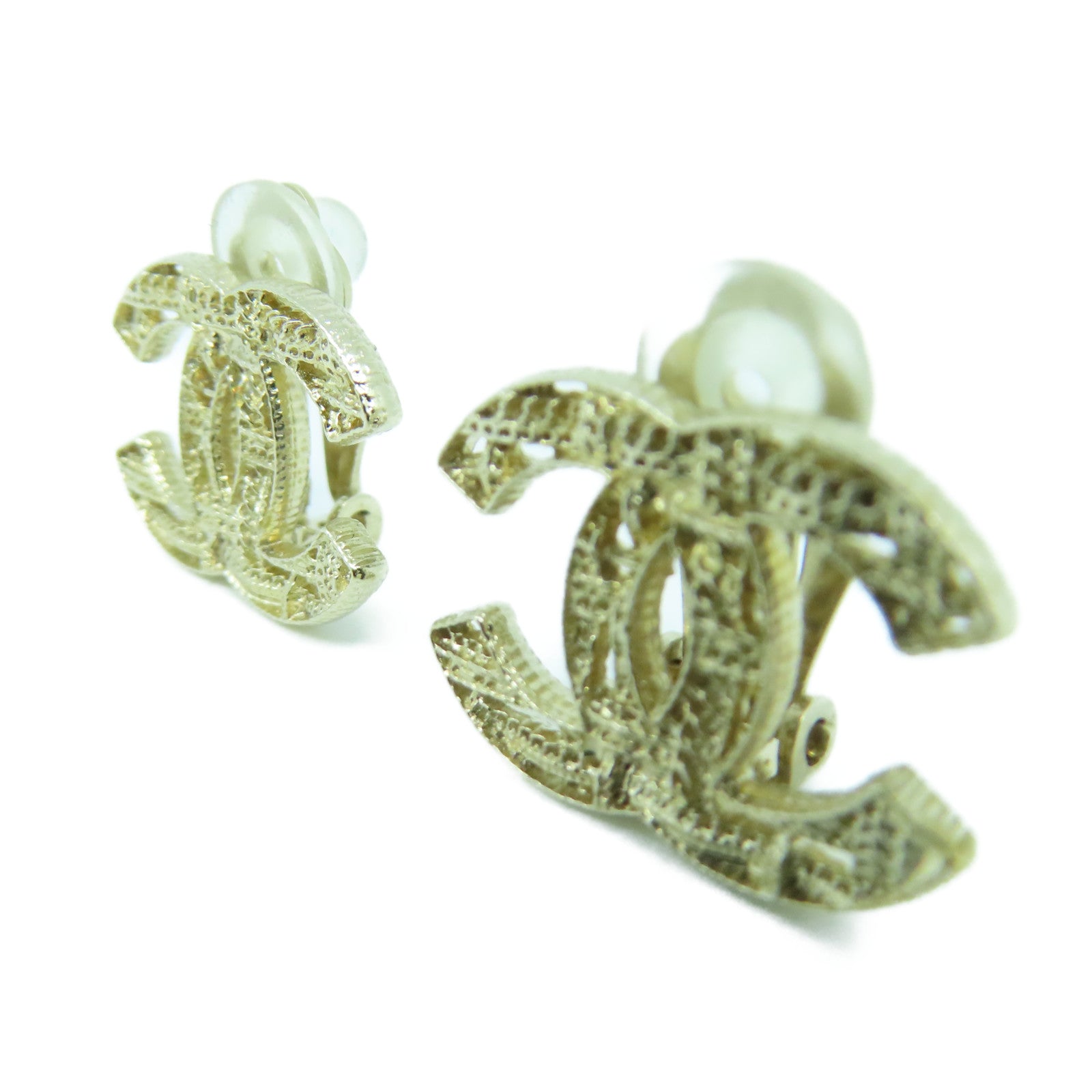 CHANEL 不鏽鋼Earrings耳環金色