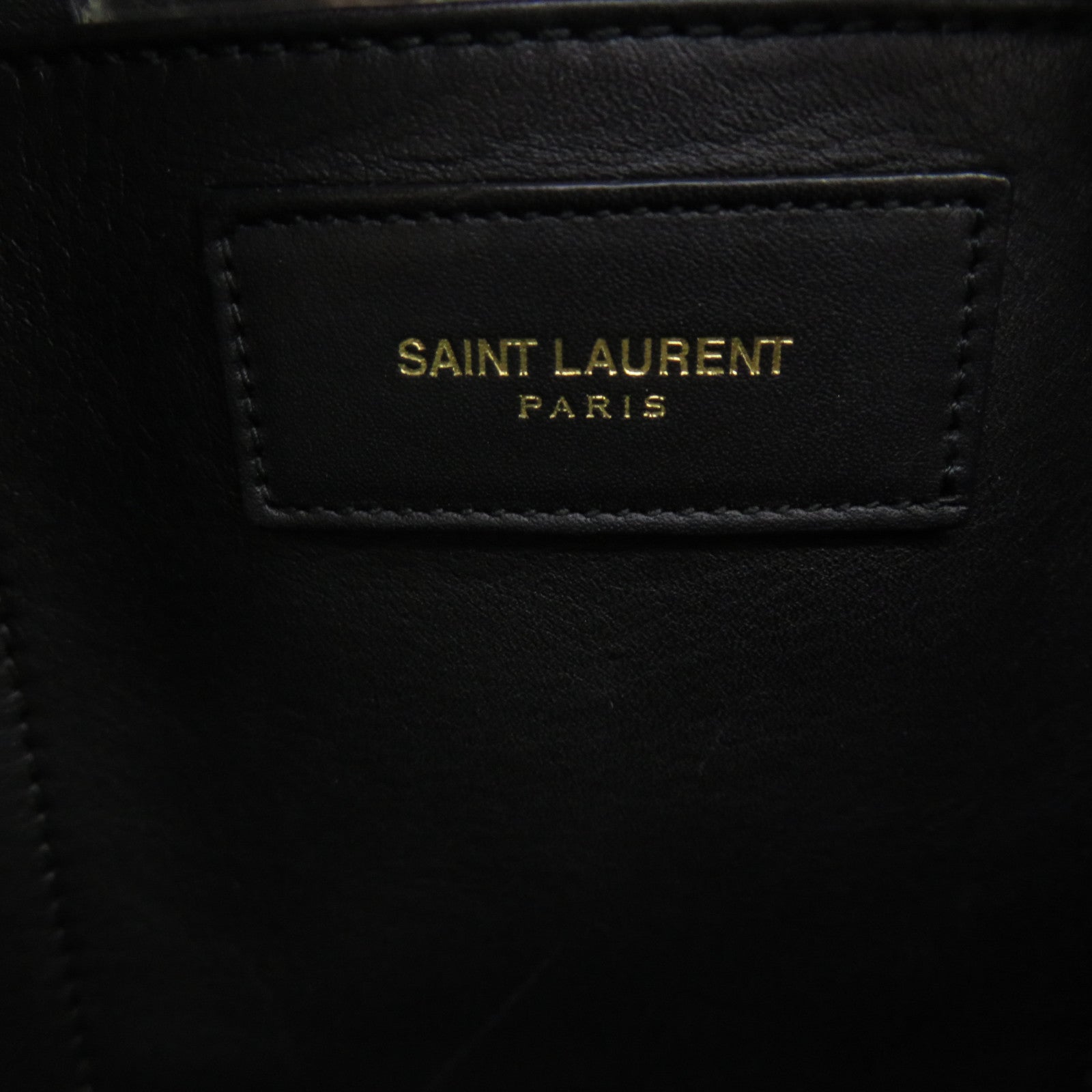 YVES SAINT LAURENT 牛皮皮革2 Way Shoulder Bag手挽肩背两用袋黑色