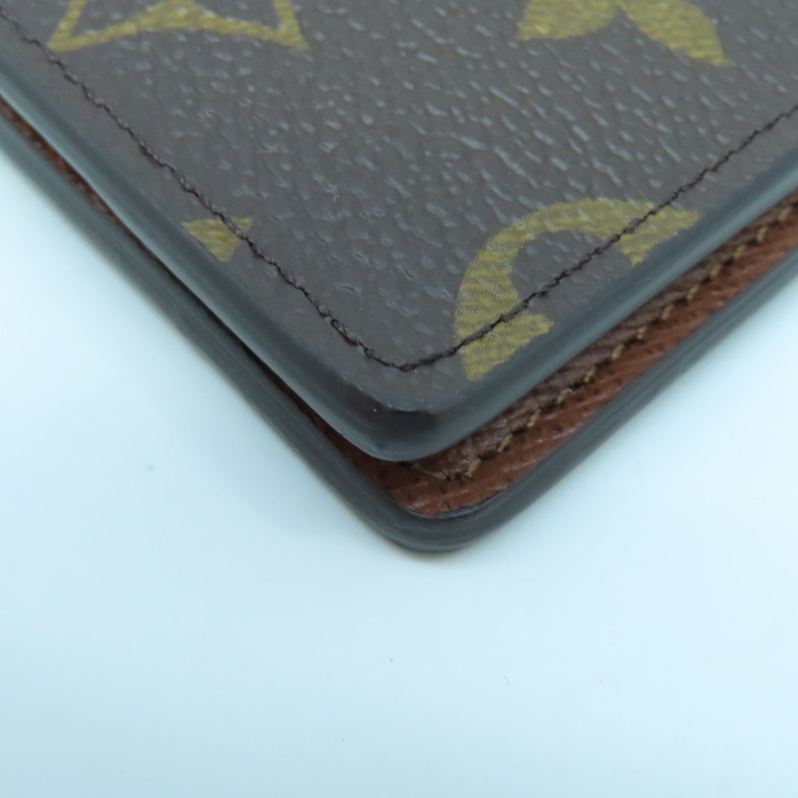 LOUIS VUITTON Monogram Card Case card case brown