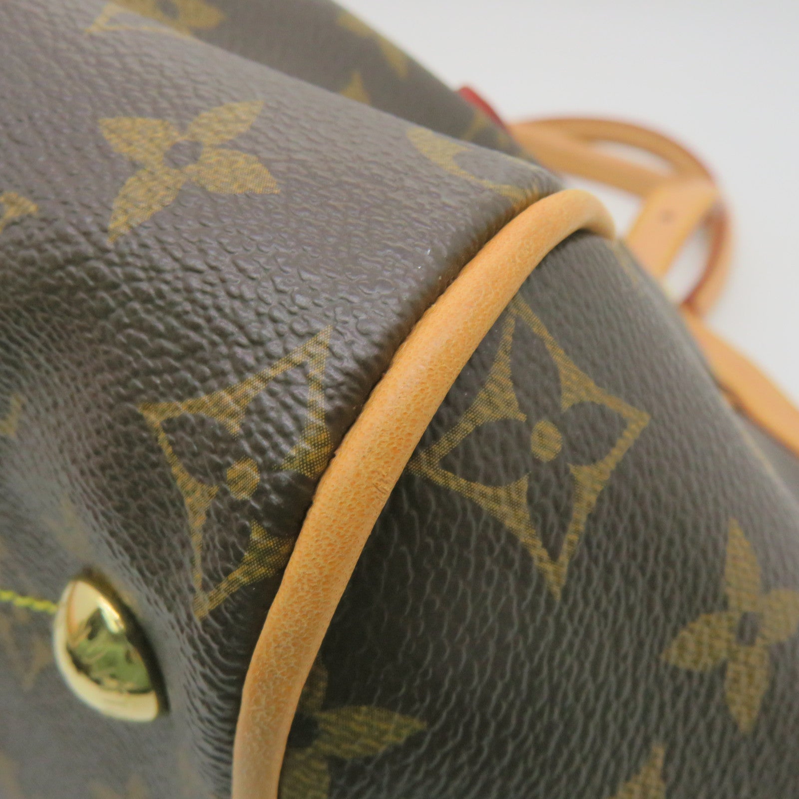 LOUIS VUITTON 【激减优惠】Monogram Tivoli GM金扣手挽袋啡色