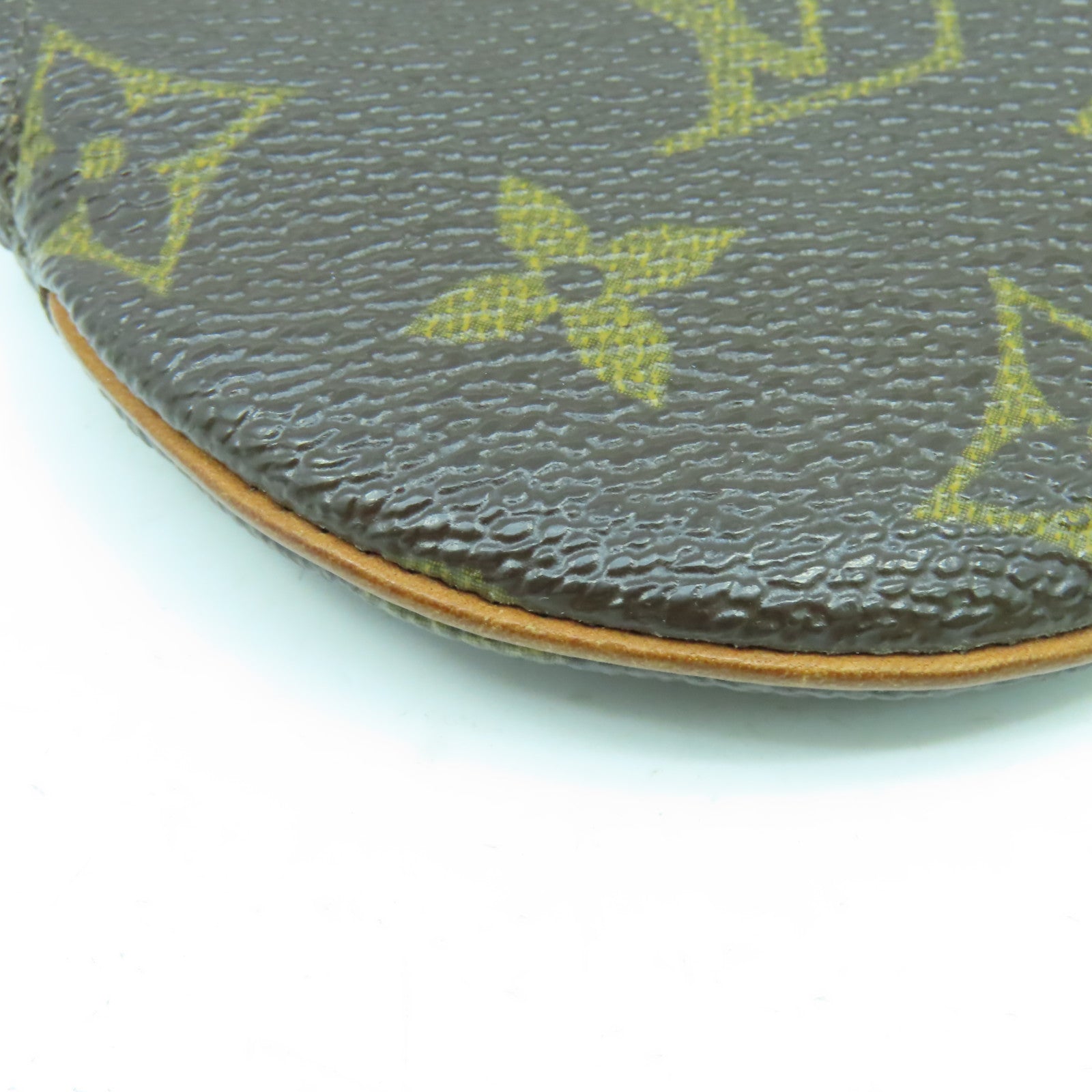 LOUIS VUITTON Monogram Coin Purse金扣零錢包啡色