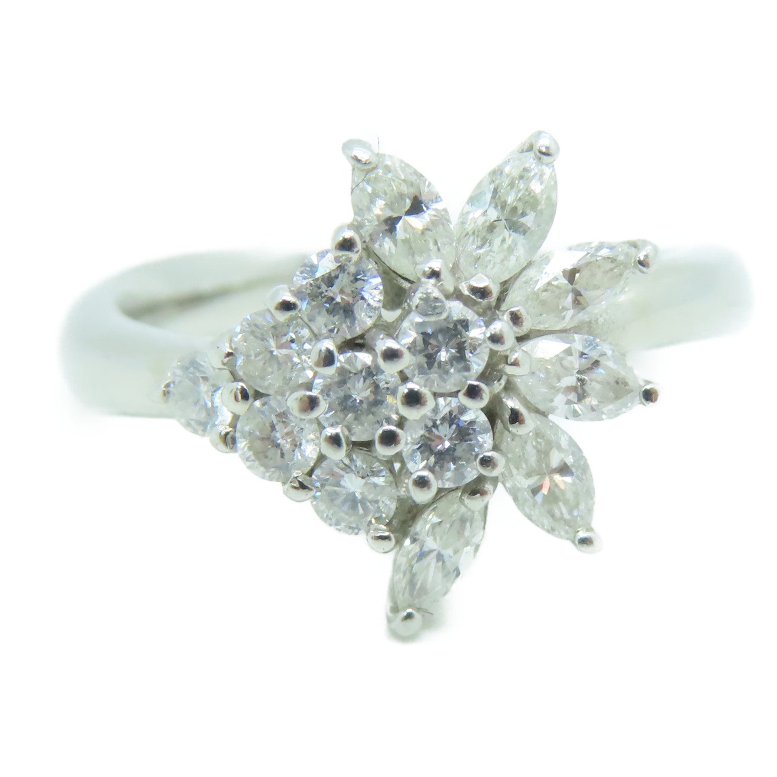 JEWELRY 【激減優惠】PT900鉑金0.72ct鑽石戒指US#4.5