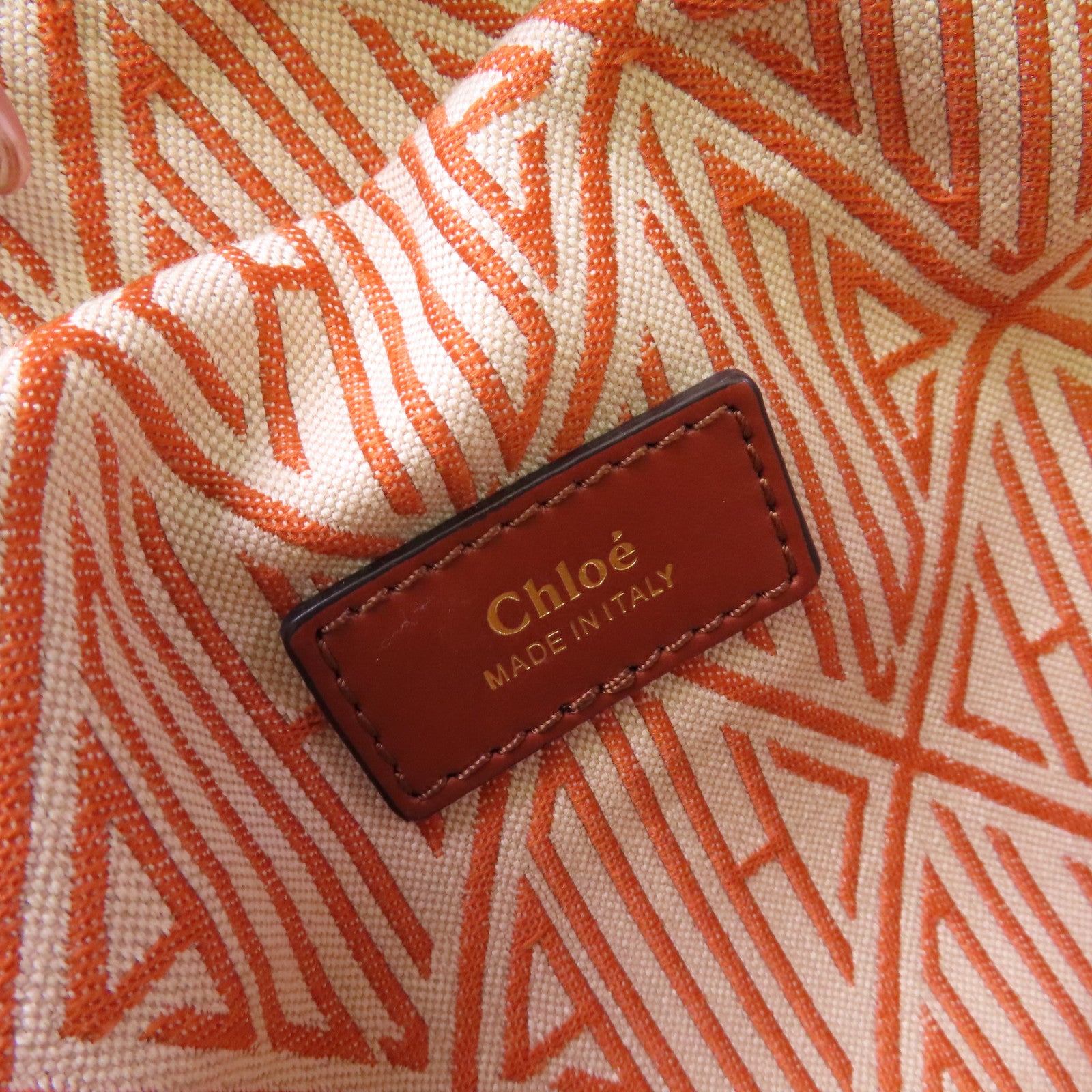 Chloe 牛皮皮革2Way Shoulder Bag金扣手挽肩背兩用袋啡色