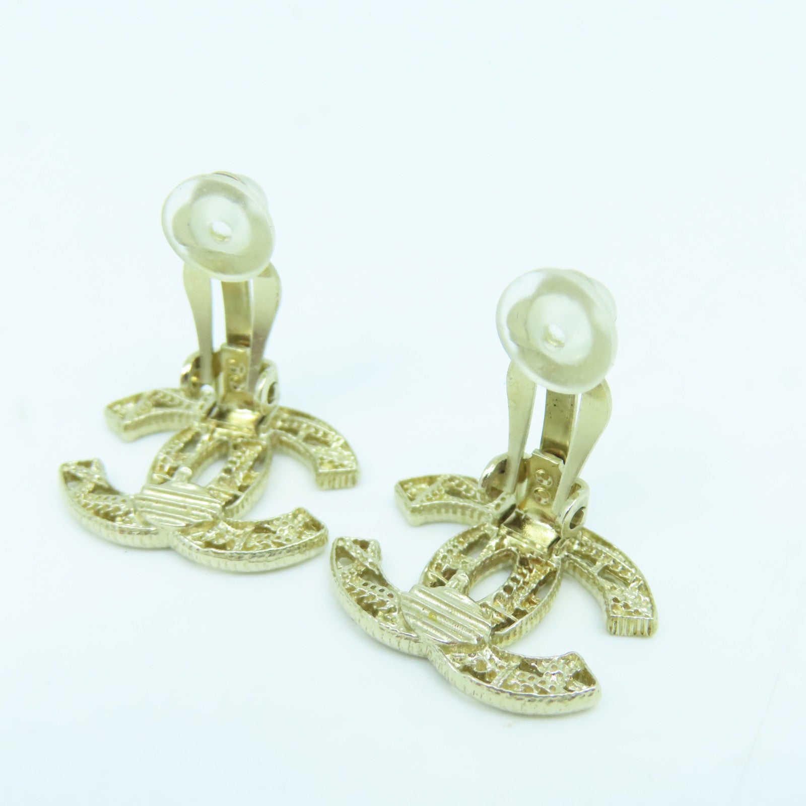 CHANEL 不鏽鋼Earrings耳環金色