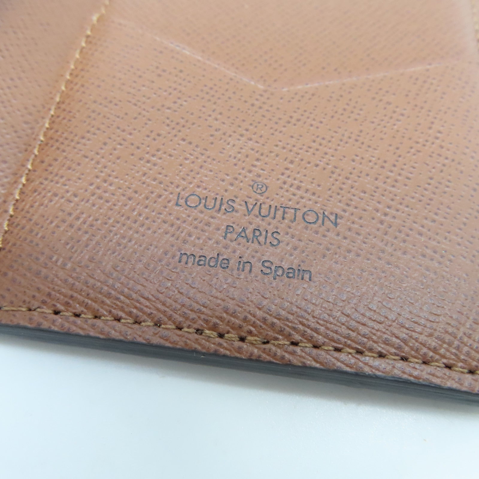 LOUIS VUITTON Monogram Card Case card case brown