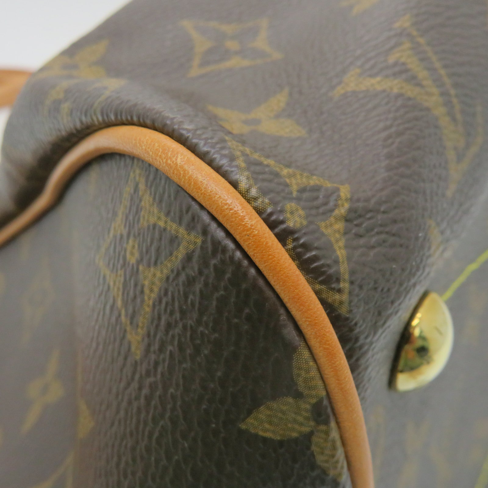 LOUIS VUITTON 【激减优惠】Monogram Tivoli GM金扣手挽袋啡色