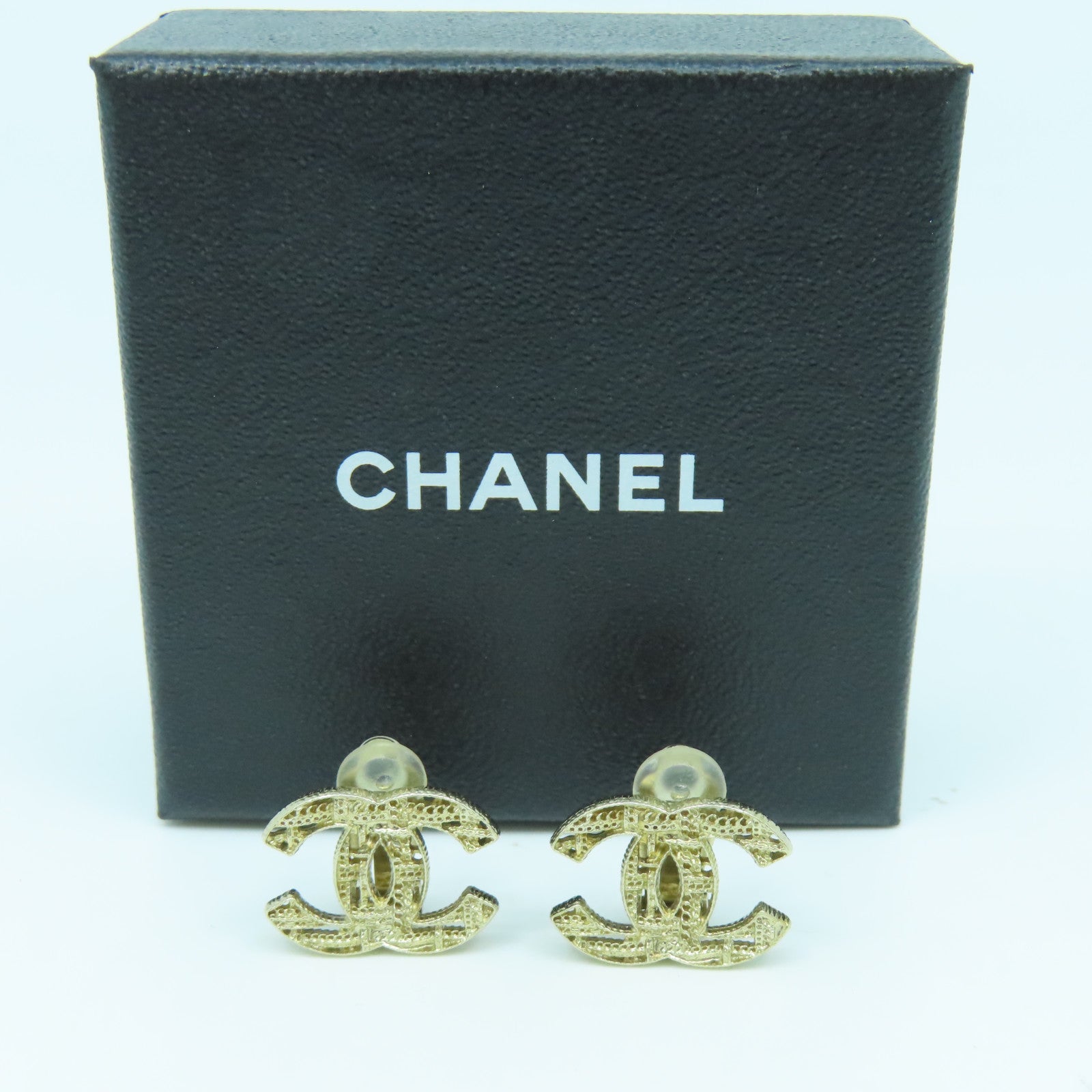 CHANEL 不鏽鋼Earrings耳環金色