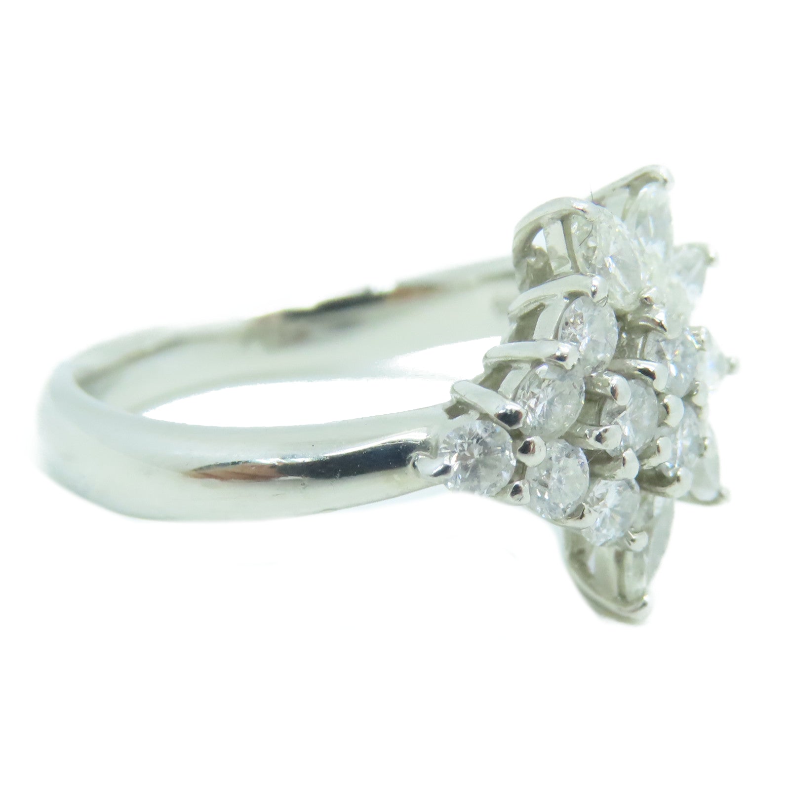 JEWELRY 【激減優惠】PT900鉑金0.72ct鑽石戒指US#4.5