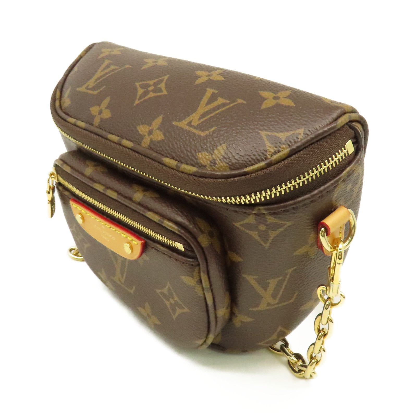LOUIS VUITTON Monogram Mini Bumbag肩背袋啡色