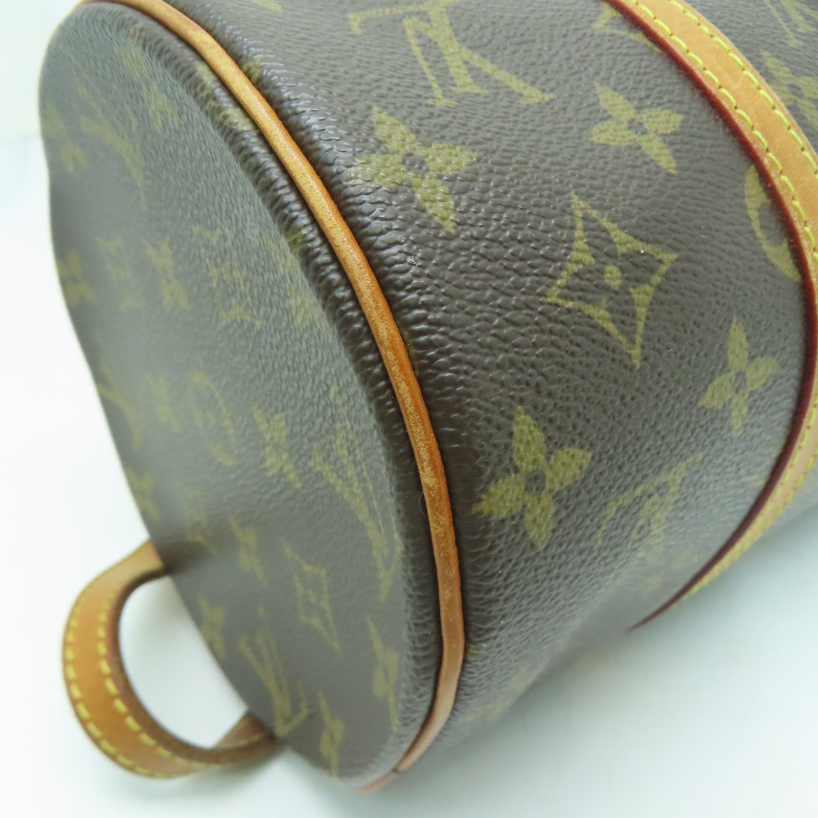 LOUIS VUITTON Monogram Papillon GM金扣手挽袋啡色