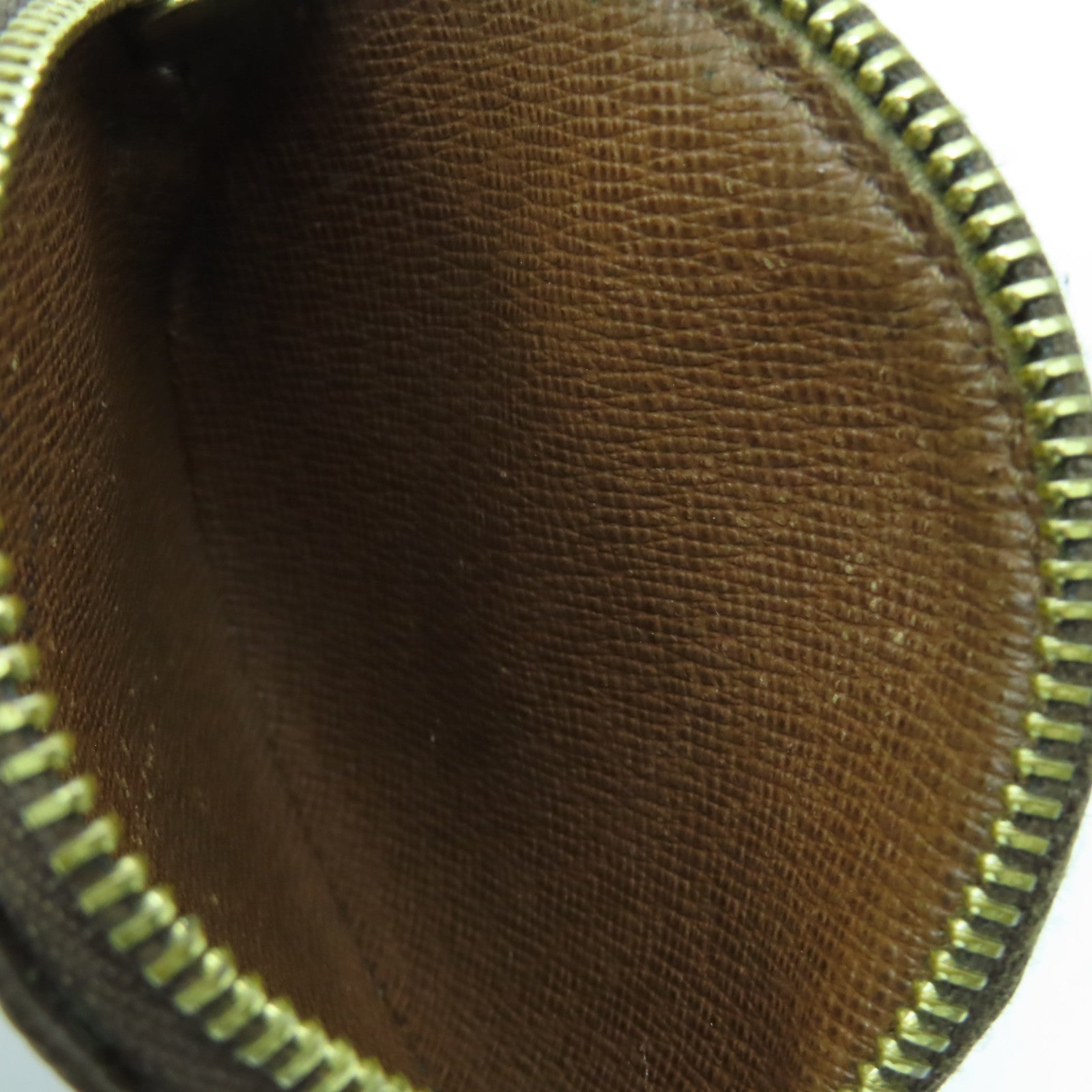 LOUIS VUITTON Monogram Coin Purse金扣零錢包啡色