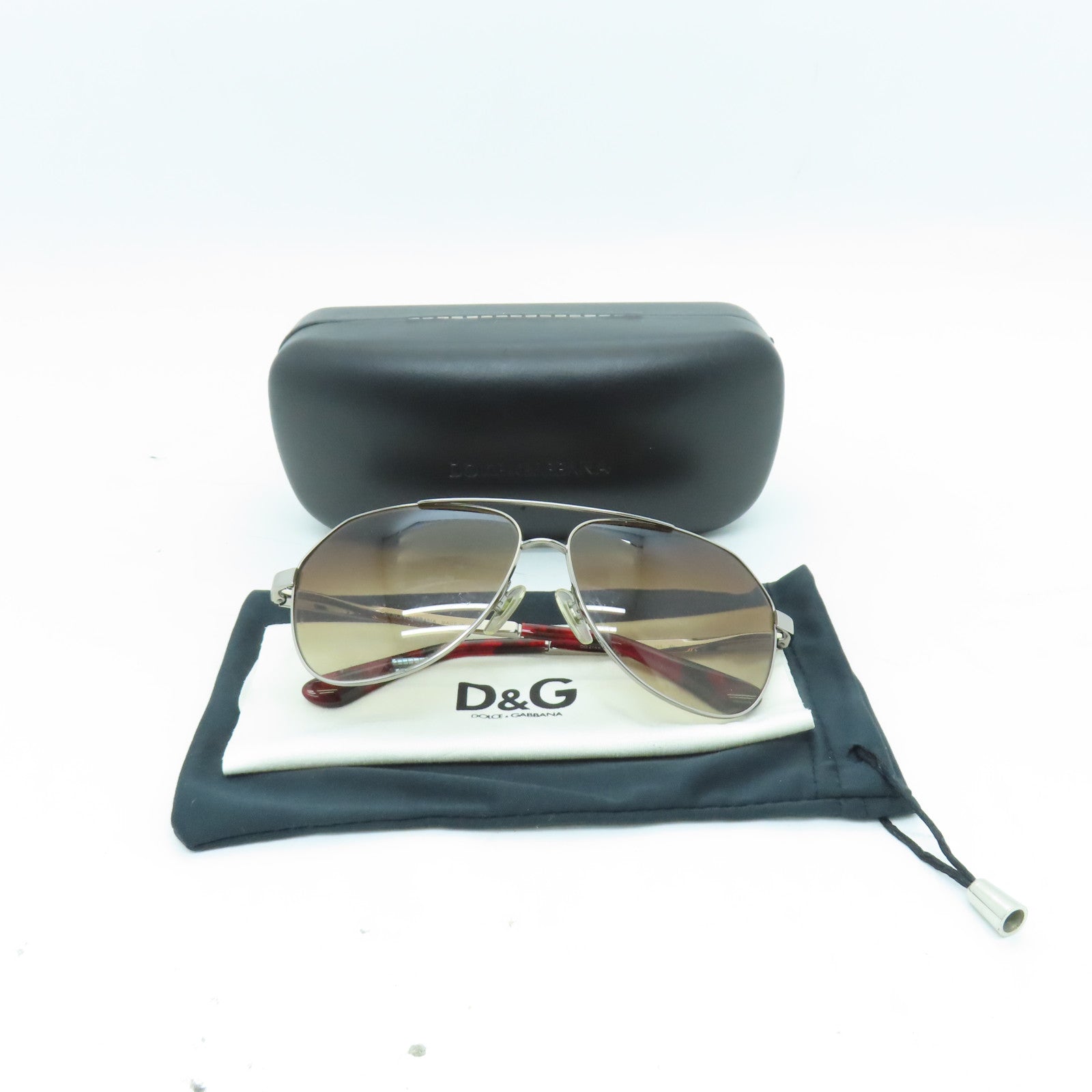 D&G 【激減優惠】金屬/PVC Sunglasses太陽眼鏡啡色