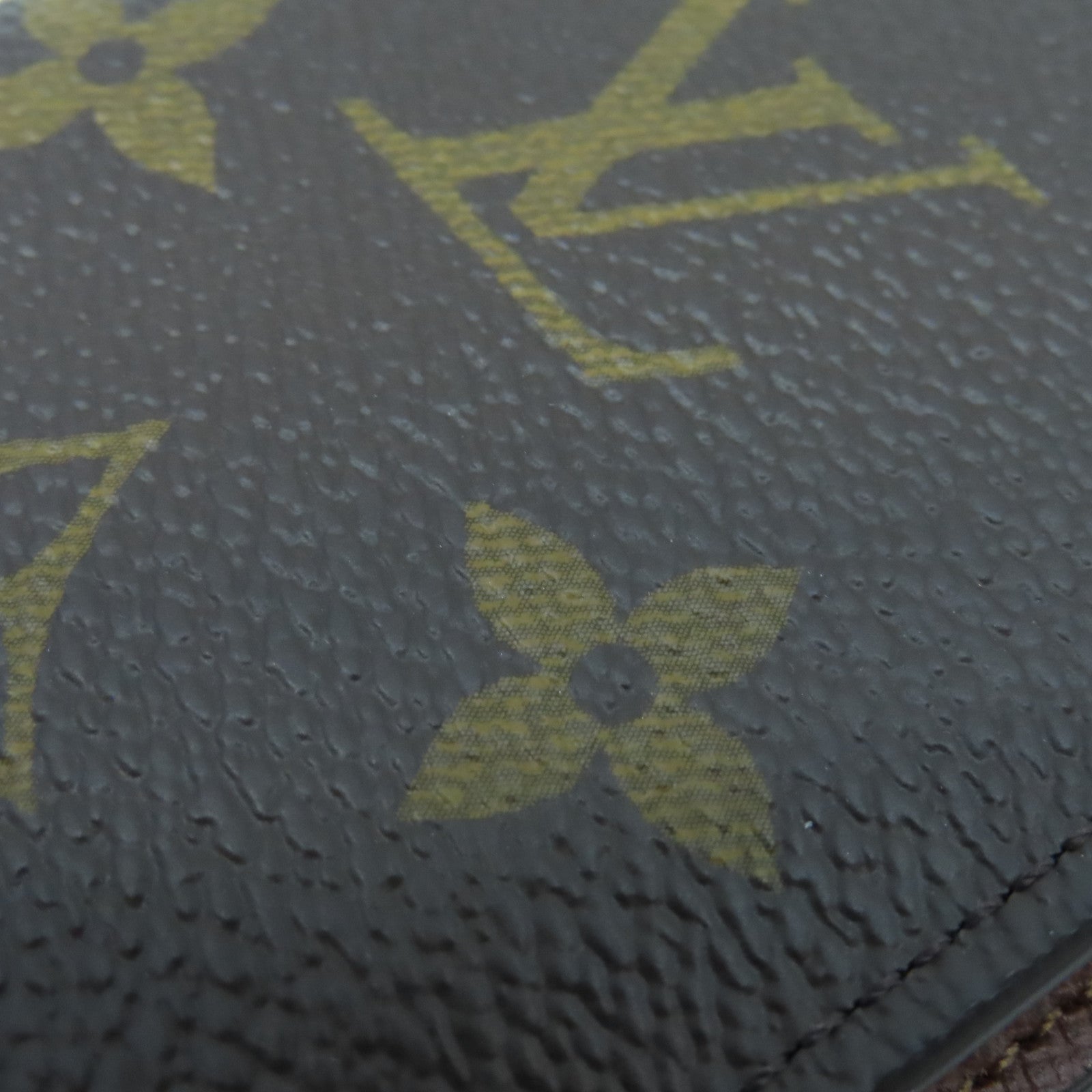 LOUIS VUITTON Monogram Card Case card case brown