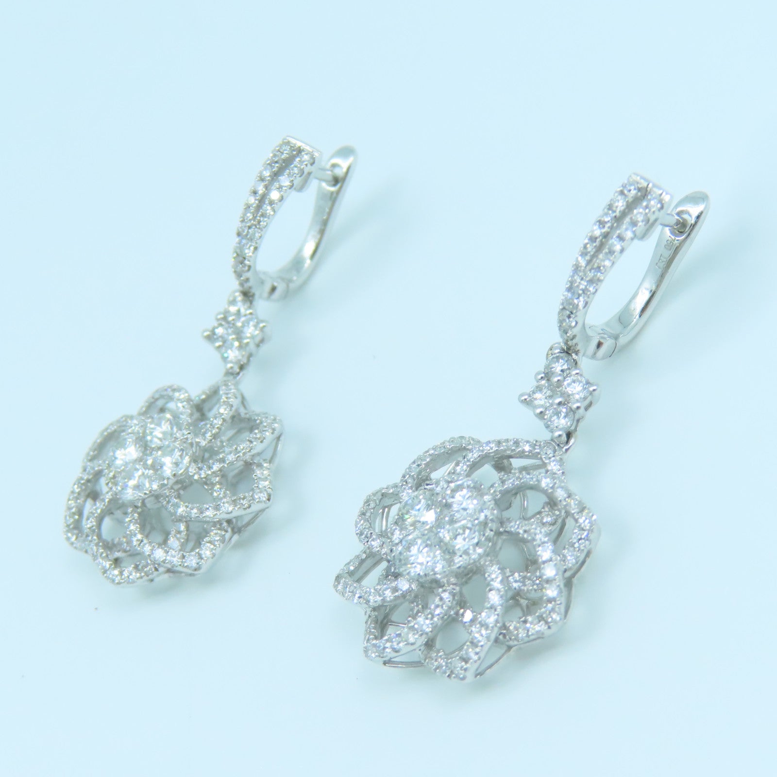 JEWELRY 【激減優惠】18K白金Diamond Ring1.14ct鑽石/0.76ct鑽石耳環