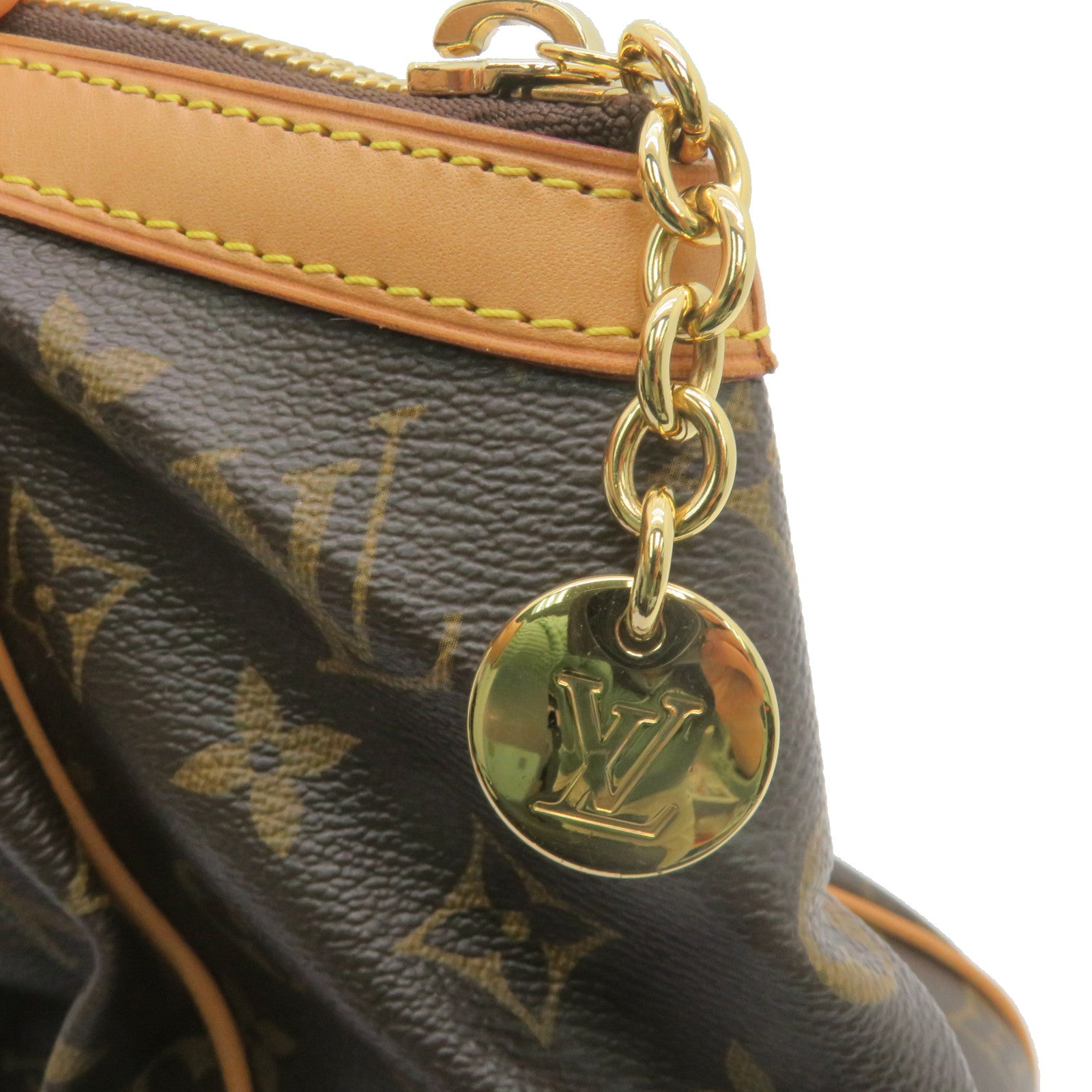 LOUIS VUITTON 【激减优惠】Monogram Tivoli GM金扣手挽袋啡色