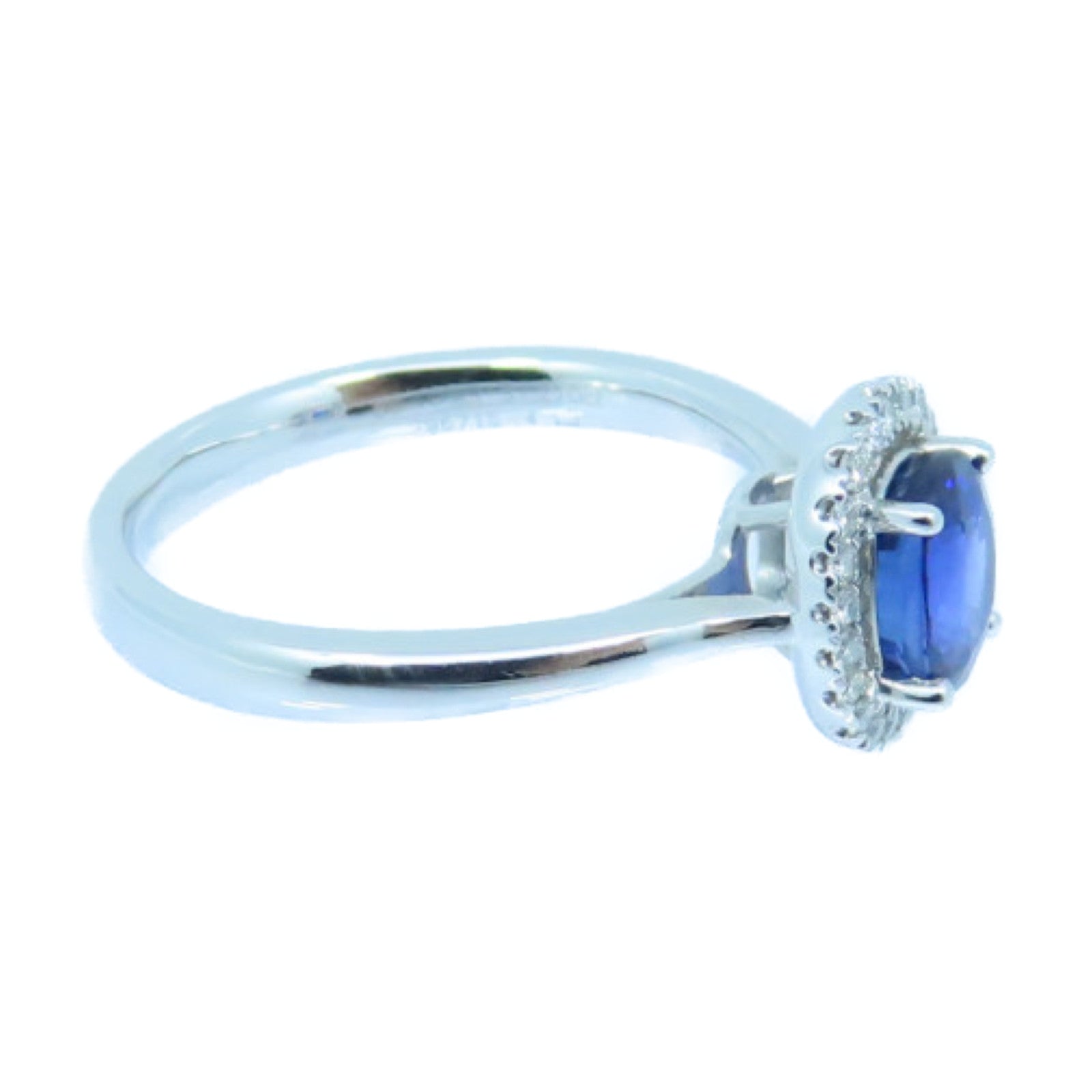 JEWELRY 18K White Gold Sapphire Ring Sapphire Ring US#6.25