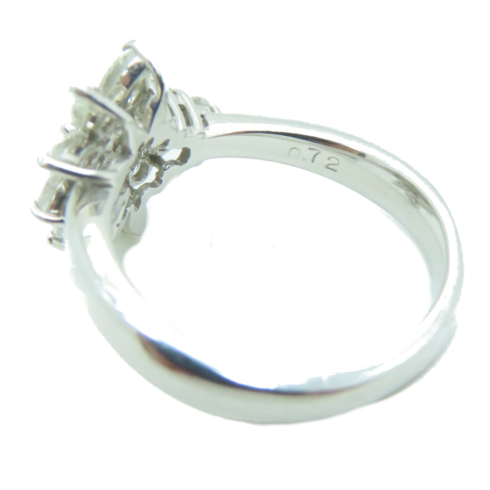 JEWELRY 【激減優惠】PT900鉑金0.72ct鑽石戒指US#4.5