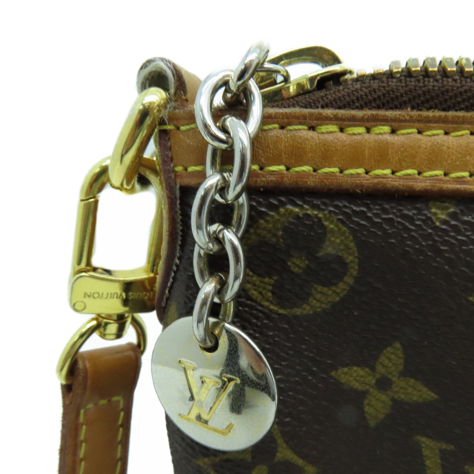 LOUIS VUITTON Monogram Palermo PM金扣手挽肩背两用袋啡色