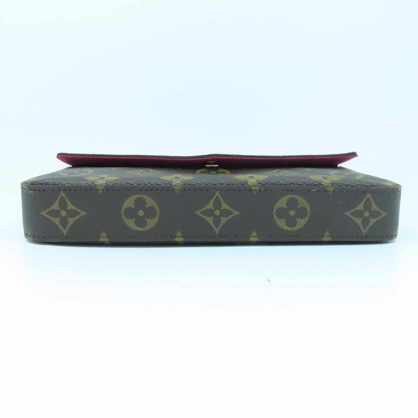 LOUIS VUITTON Monogram Felicie Pochette金扣链带肩背袋啡色