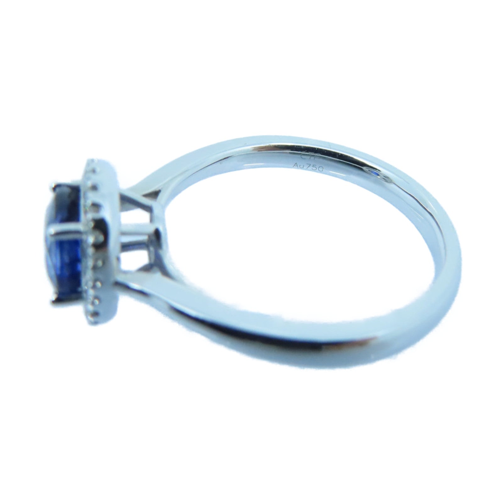 JEWELRY 18K White Gold Sapphire Ring Sapphire Ring US#6.25
