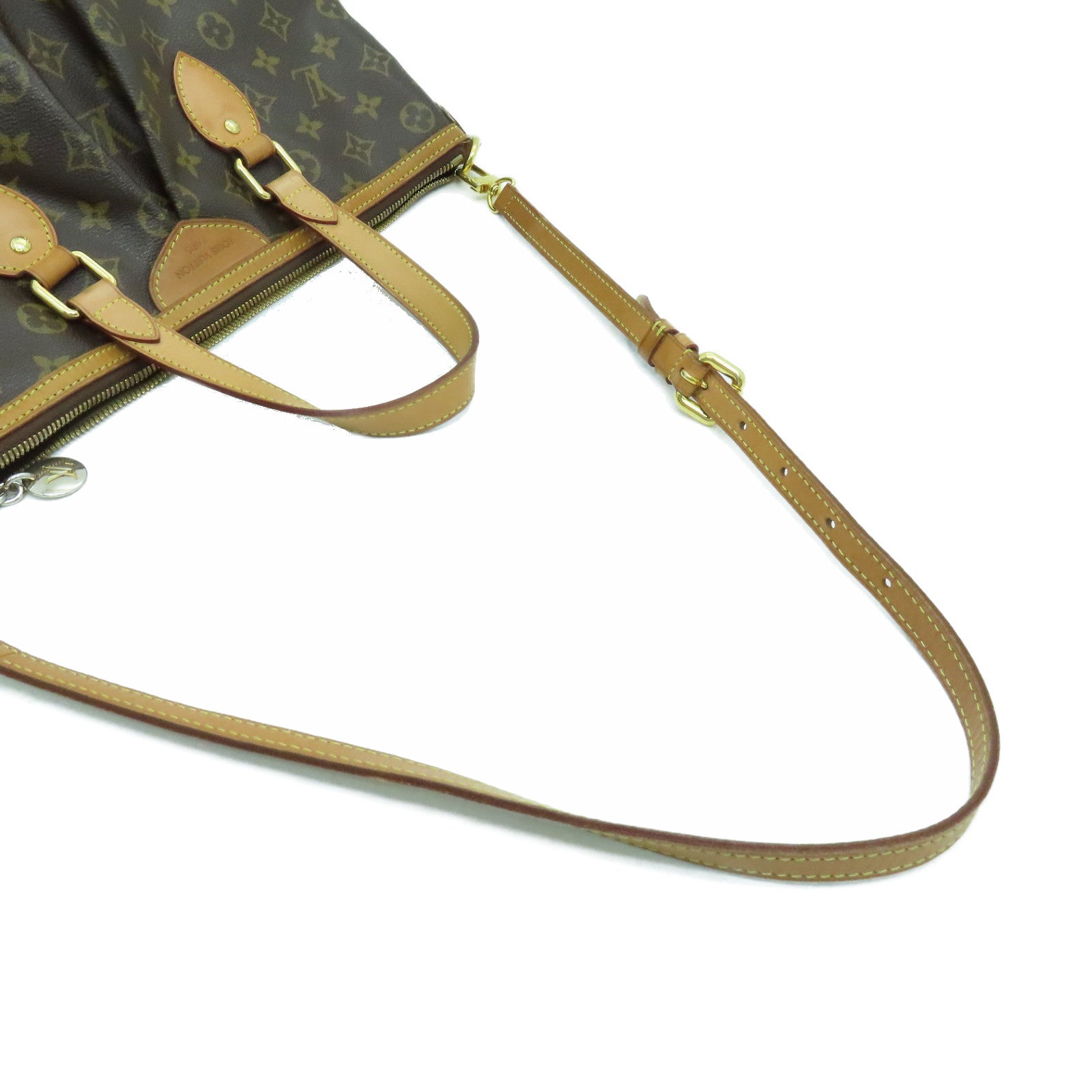 LOUIS VUITTON Monogram Palermo PM金扣手挽肩背两用袋啡色