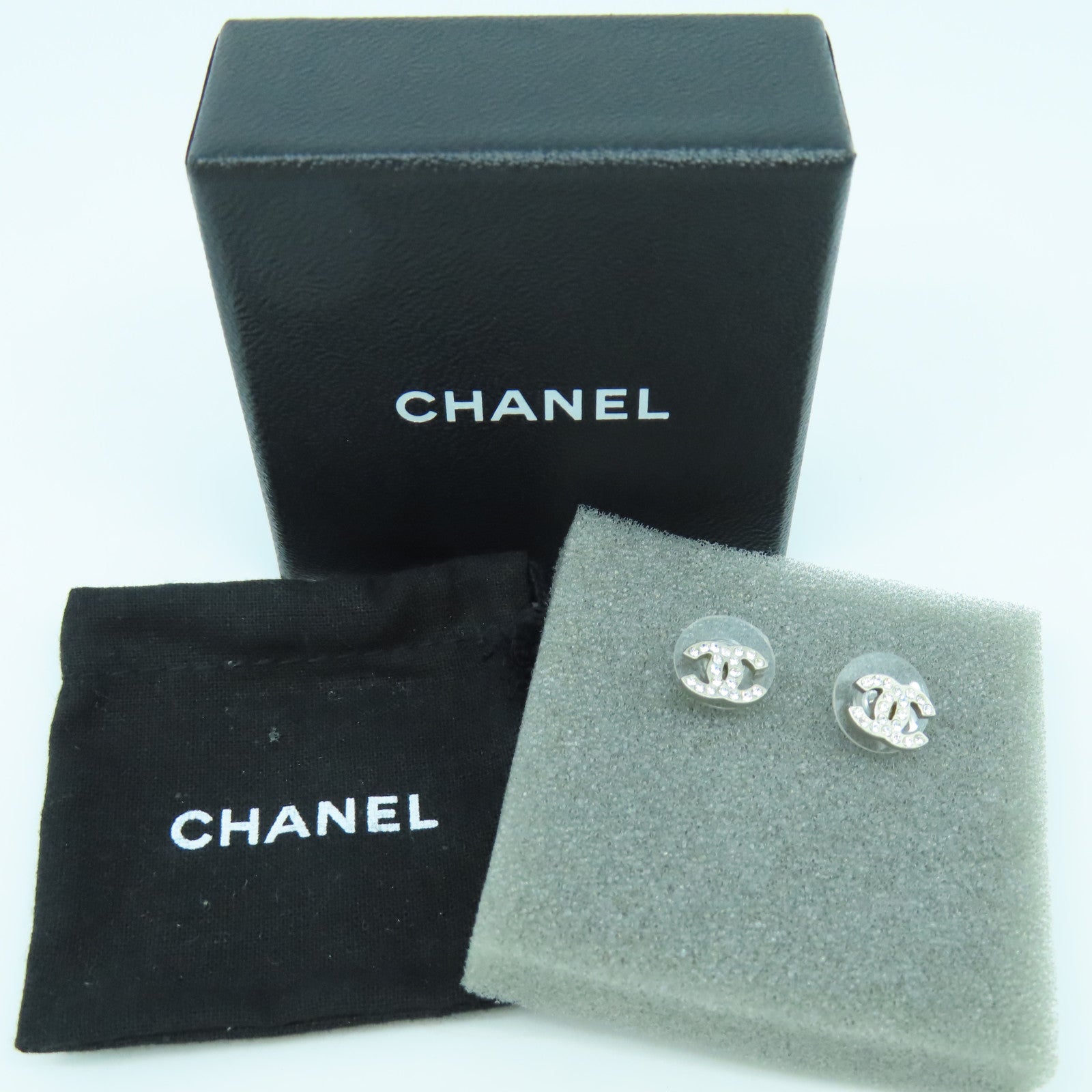 CHANEL 不鏽鋼Earring耳環銀色