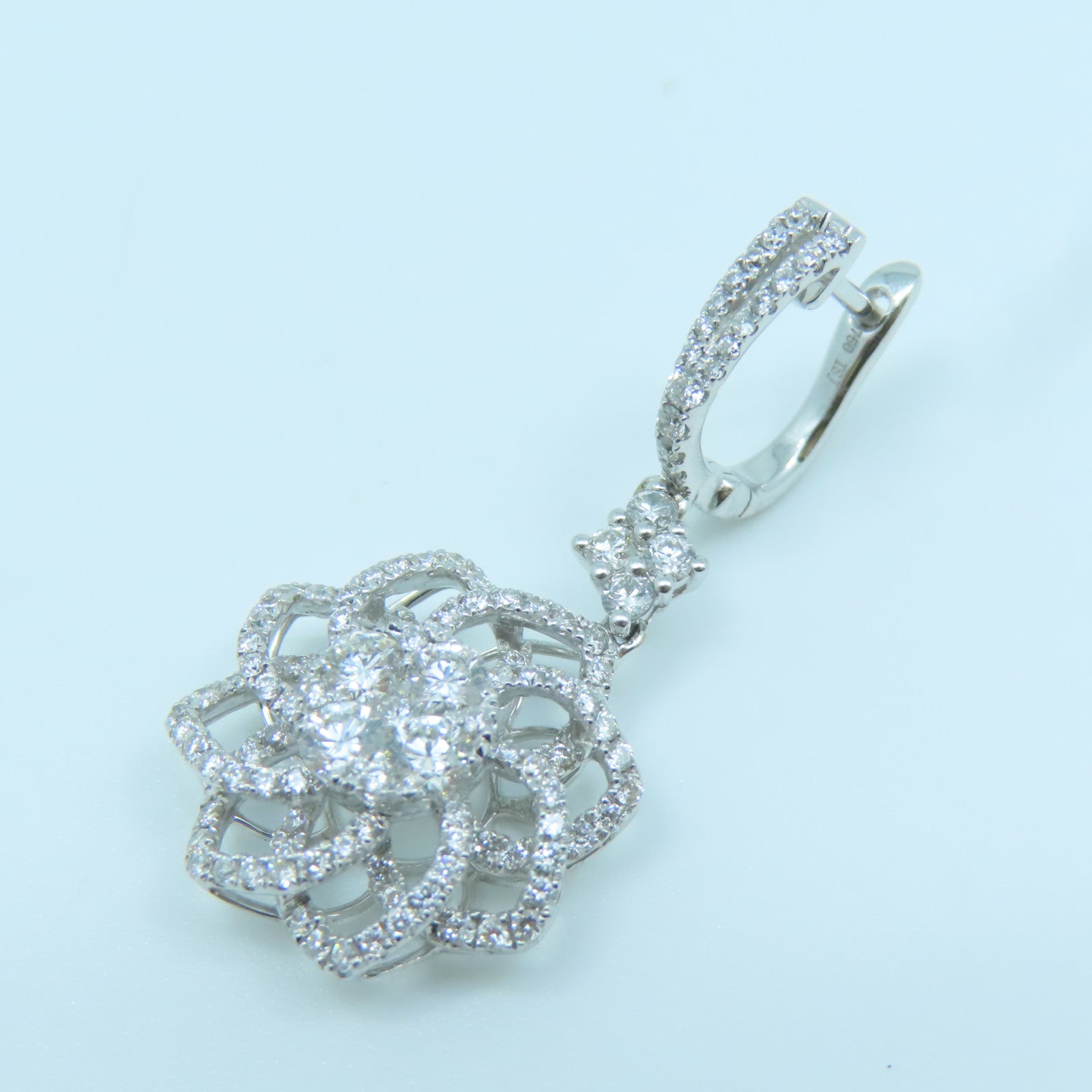 JEWELRY 【激減優惠】18K白金Diamond Ring1.14ct鑽石/0.76ct鑽石耳環