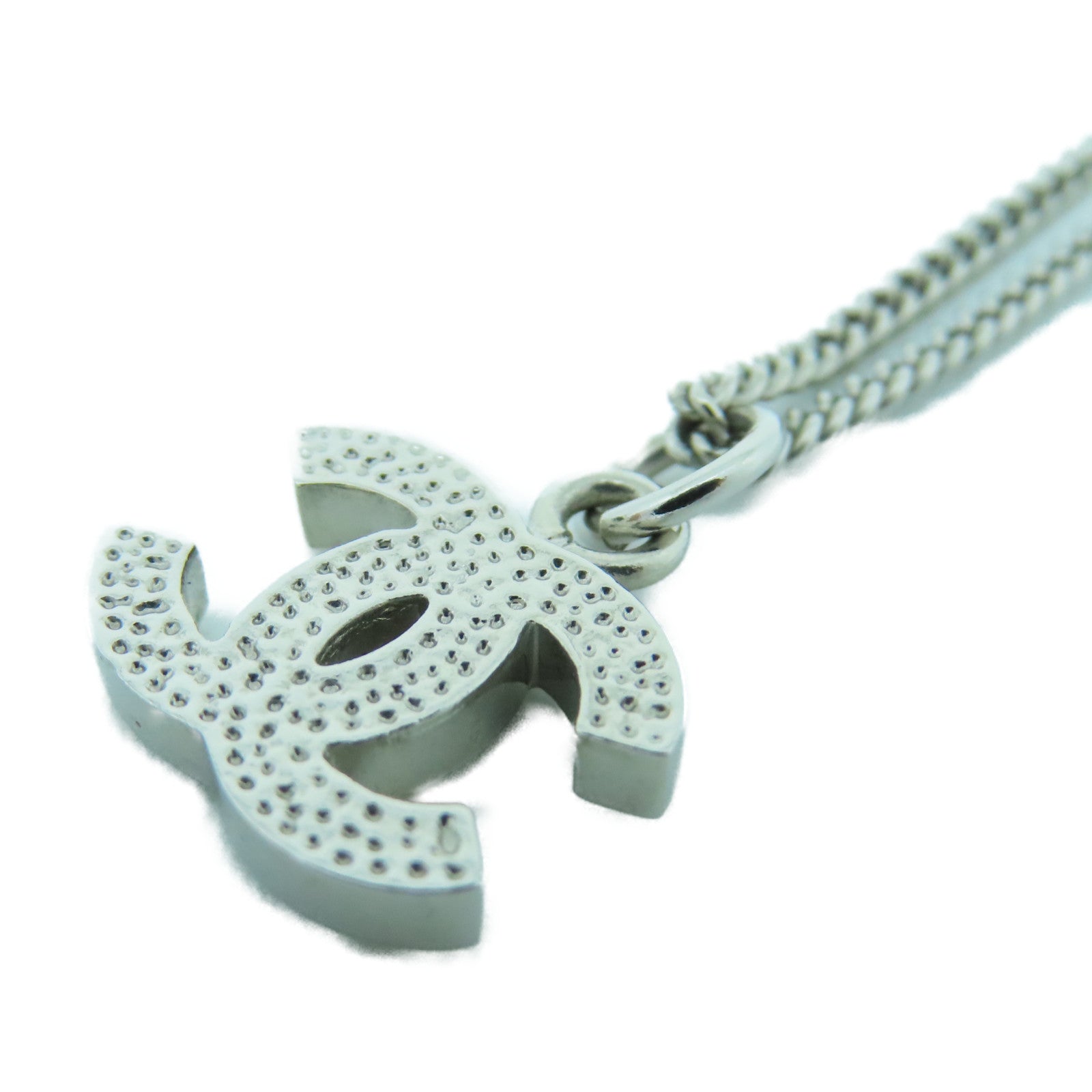 CHANEL 不鏽鋼Necklace項鍊銀色40cm