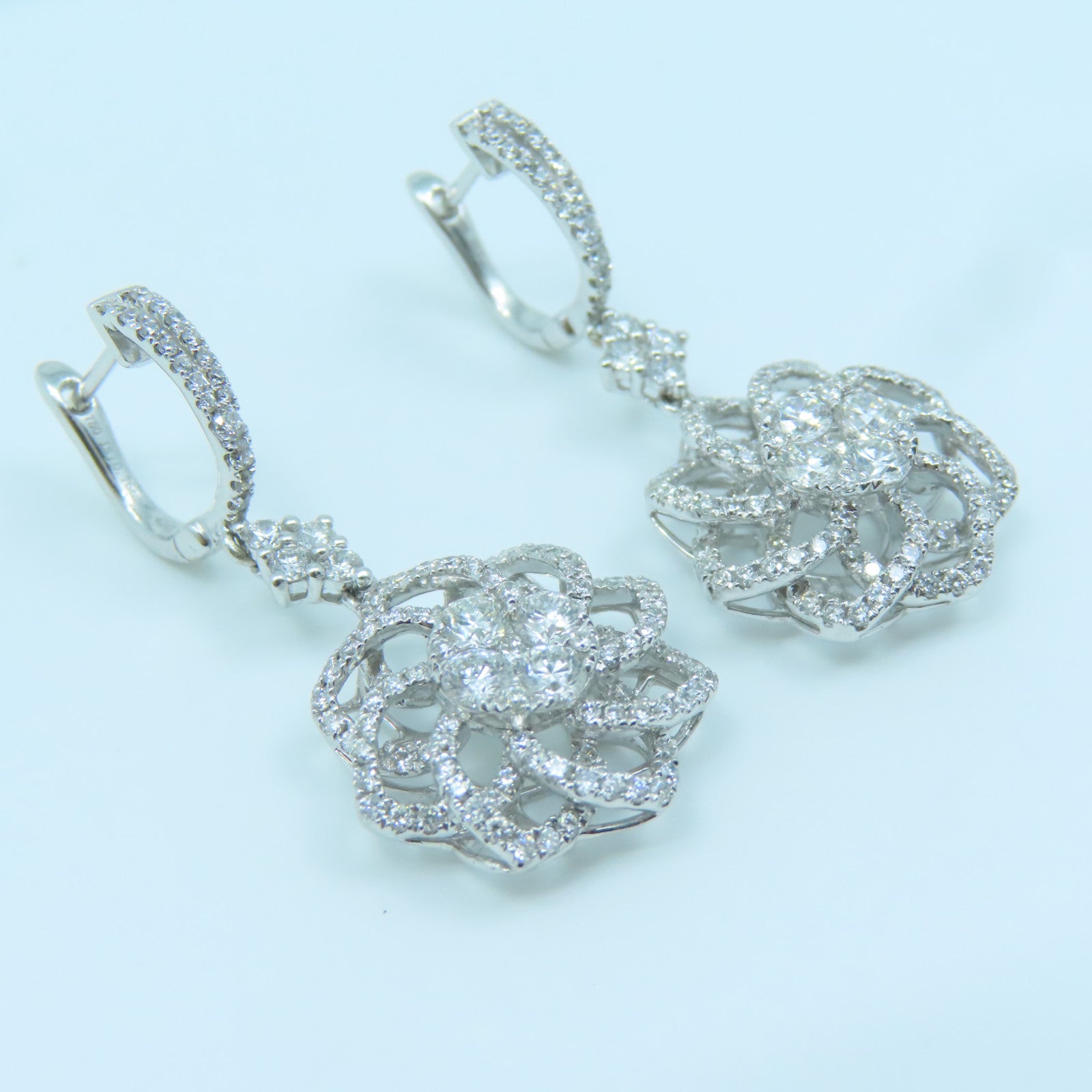 JEWELRY 【激減優惠】18K白金Diamond Ring1.14ct鑽石/0.76ct鑽石耳環