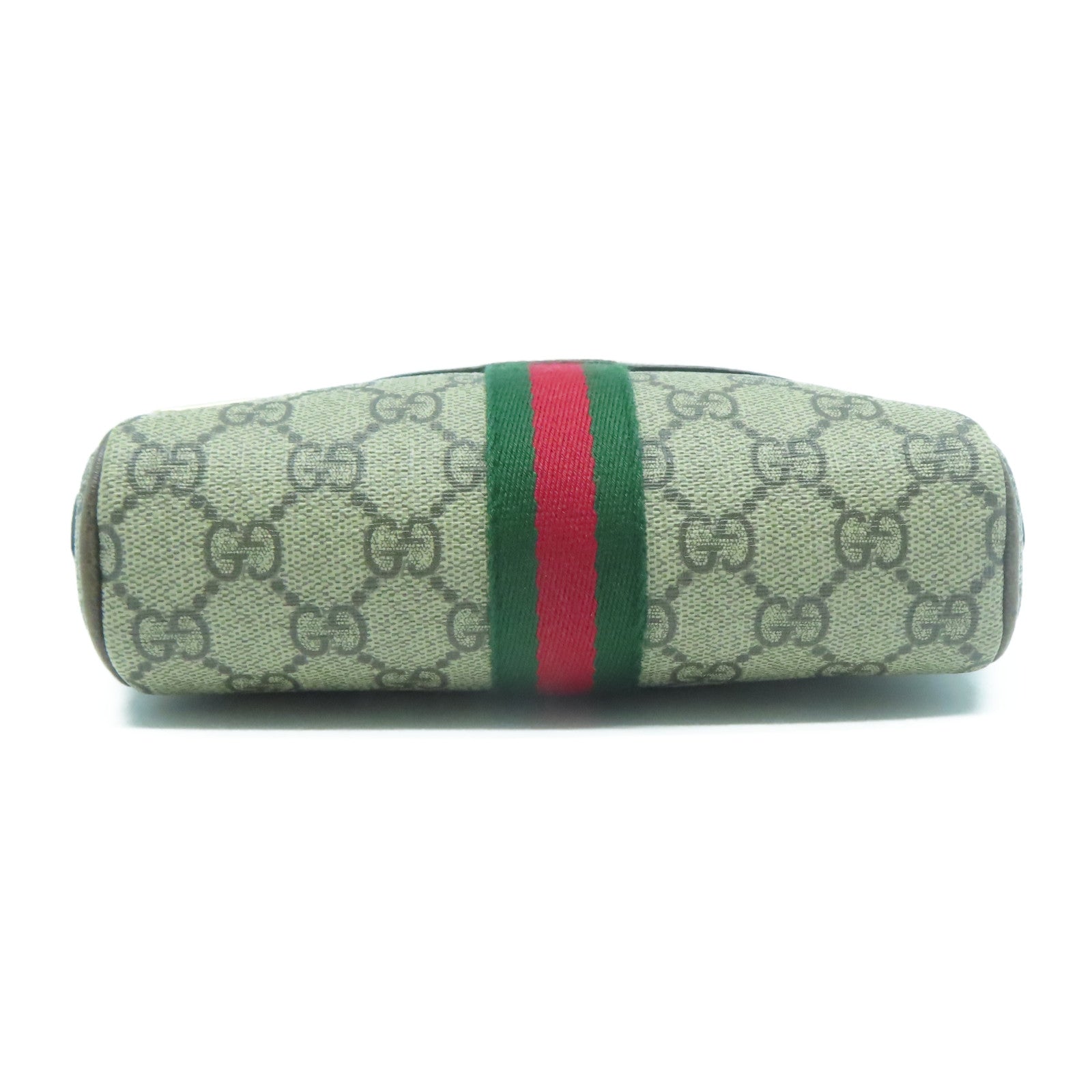 GUCCI 塗層帆布Shoulder Bag金扣肩背袋啡色