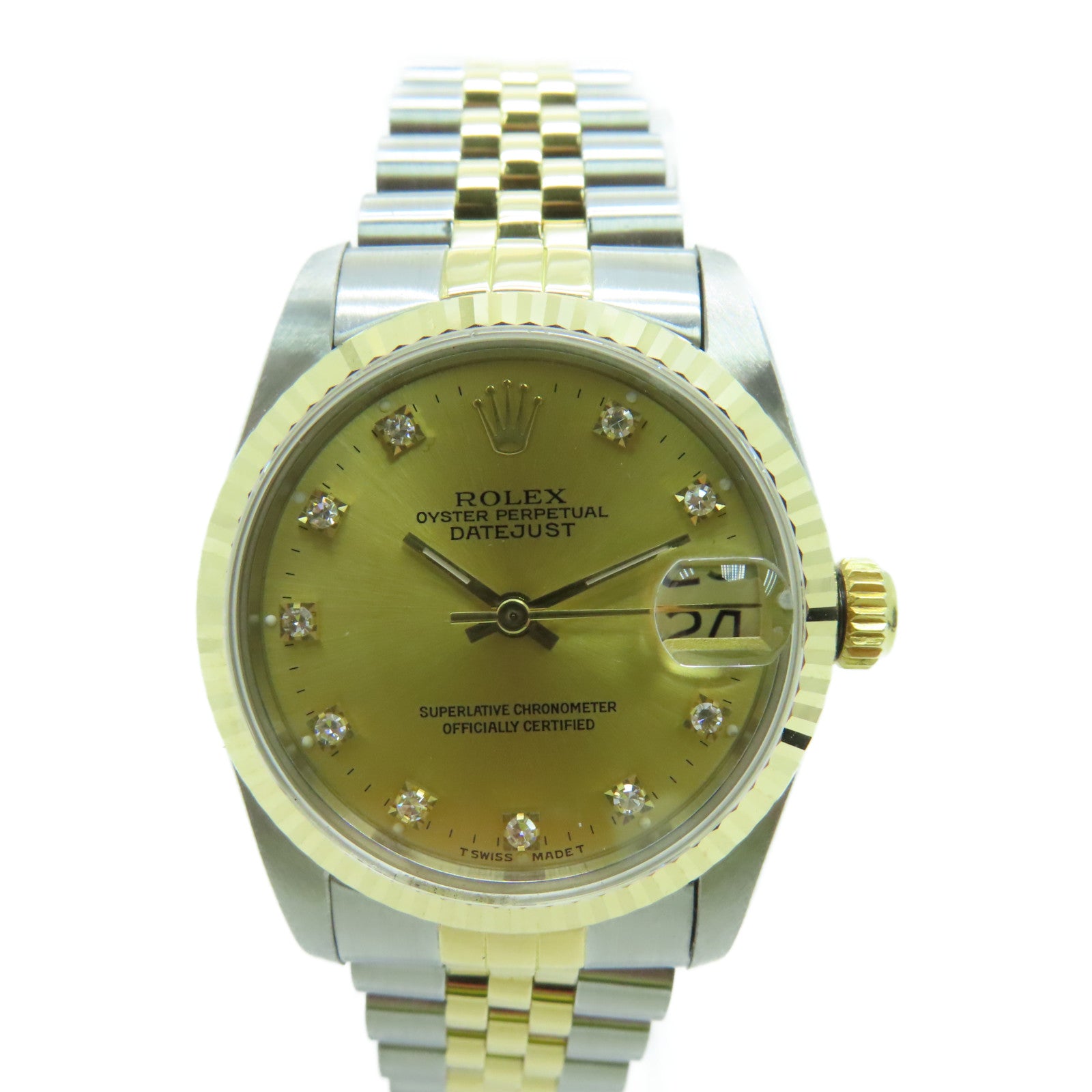 ROLEX 18K黃金Datejust 31mm不鏽鋼手錶自動機芯Gold