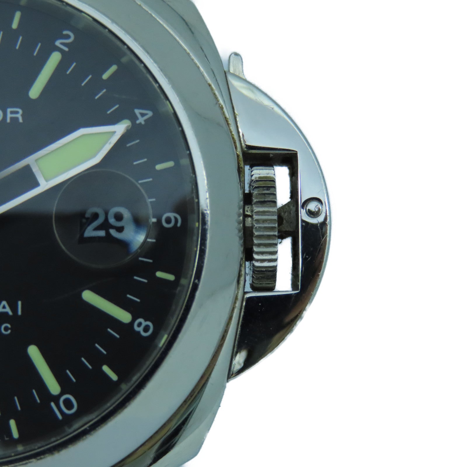 PANERAI Luminor GMT不锈钢/皮革手表自动机芯黒色