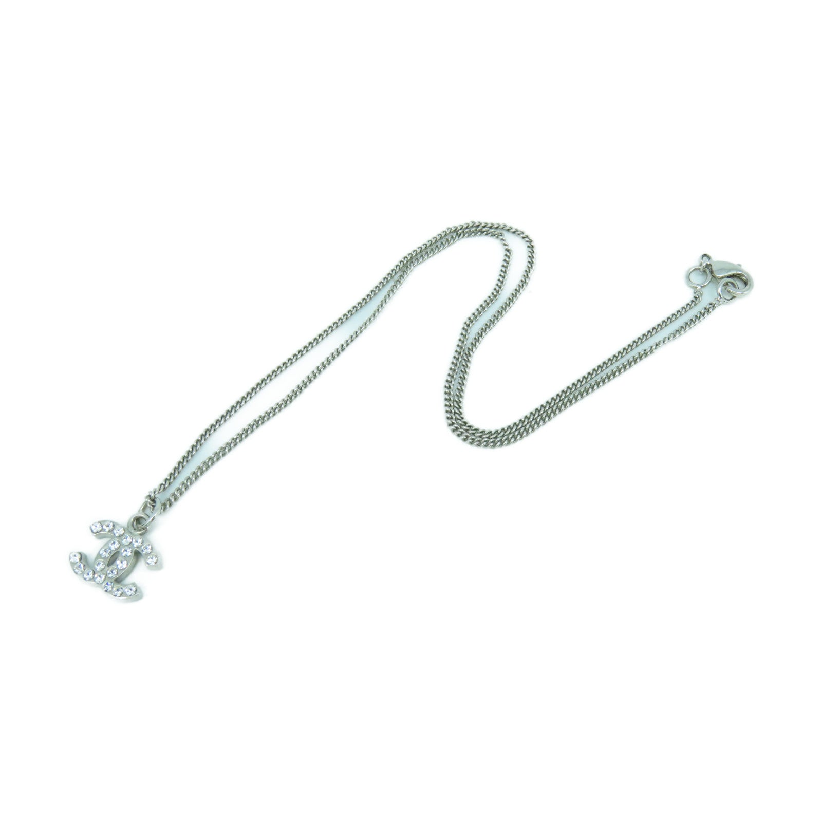 CHANEL 不鏽鋼Necklace項鍊銀色40cm