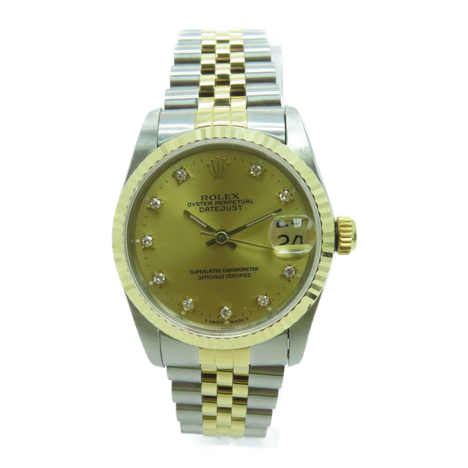 ROLEX 18K黃金Datejust 31mm不鏽鋼手錶自動機芯Gold