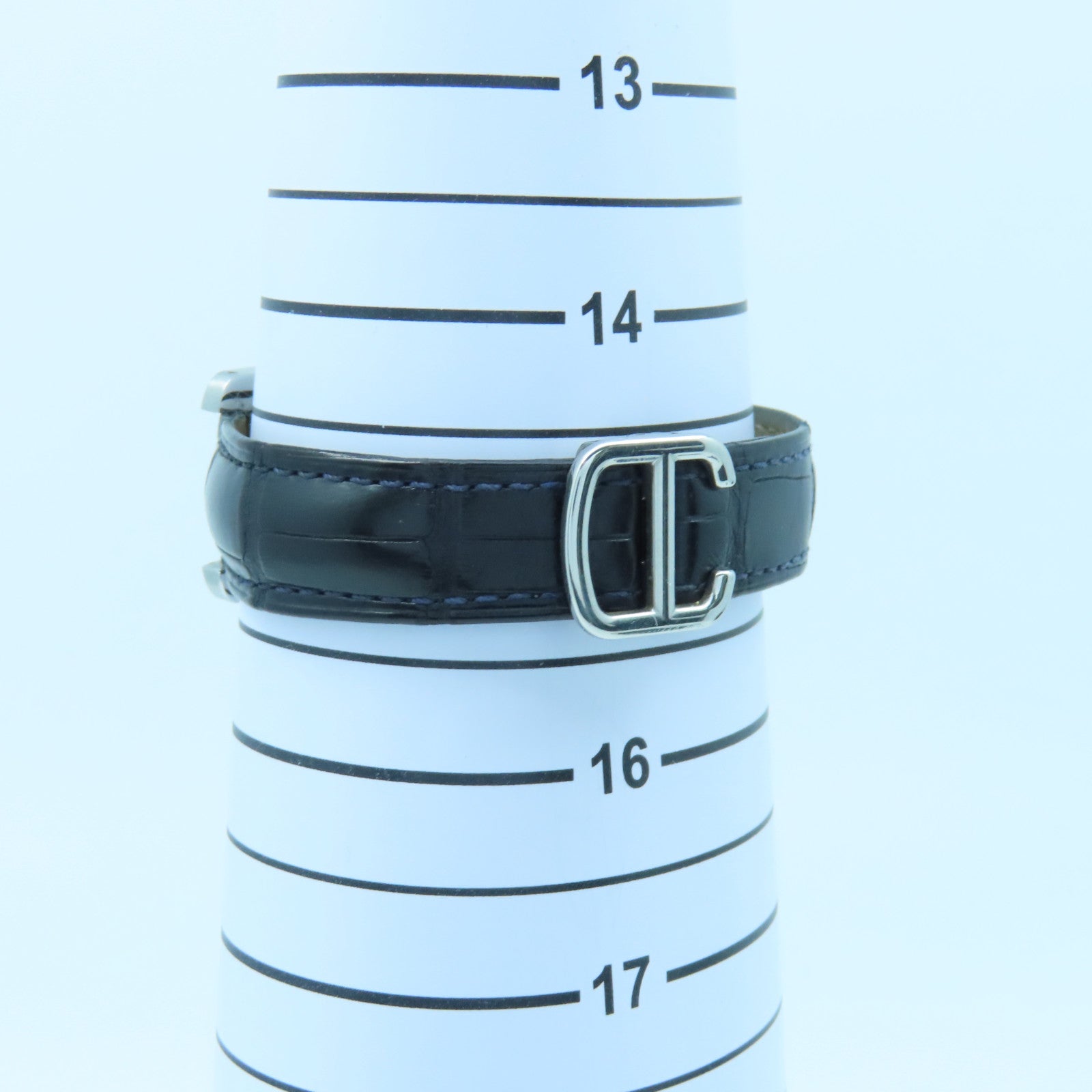 CARTIER Tank American不锈钢/皮革带手表自动机芯黑色