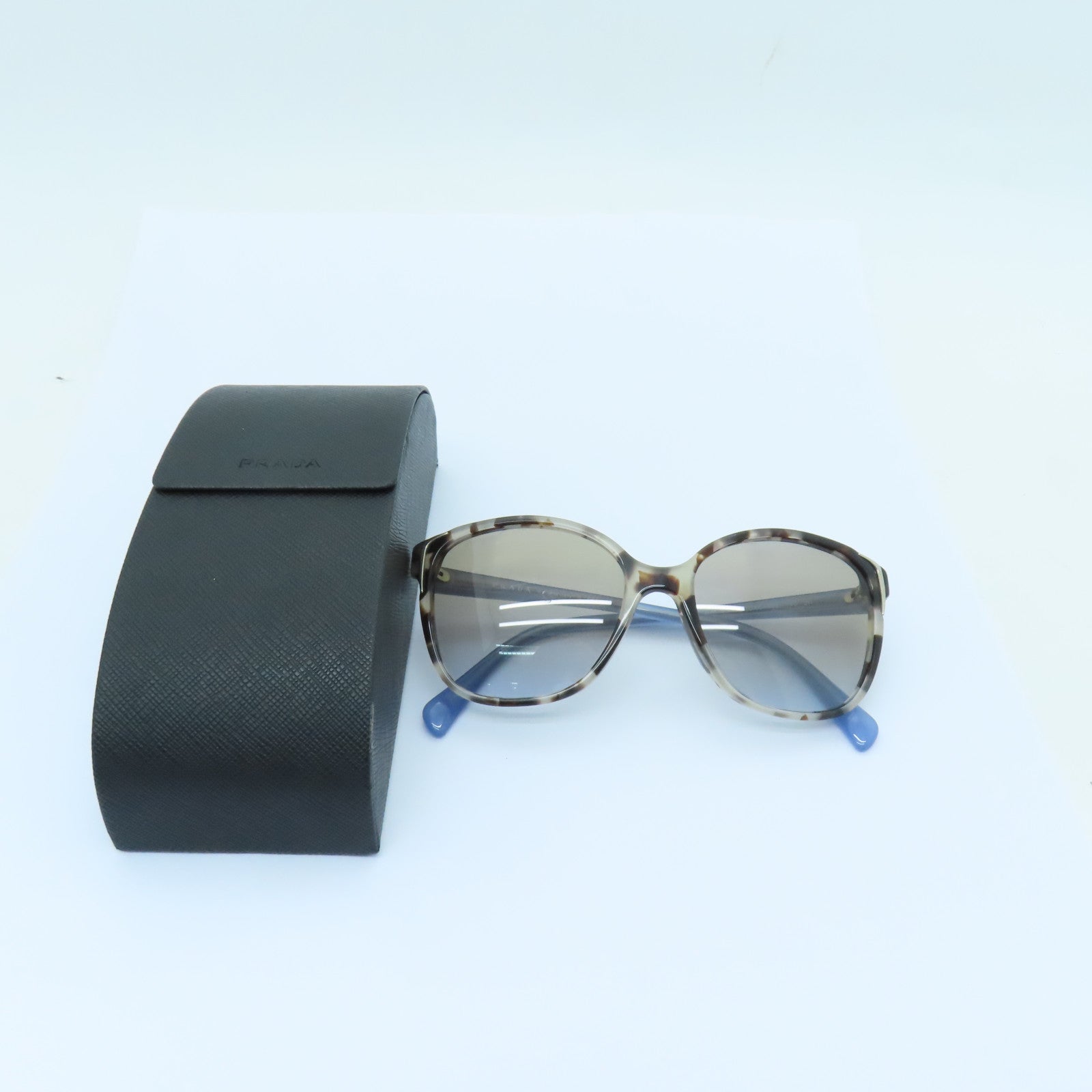 PRADA PVC Sunglasses太阳眼镜蓝色/啡色