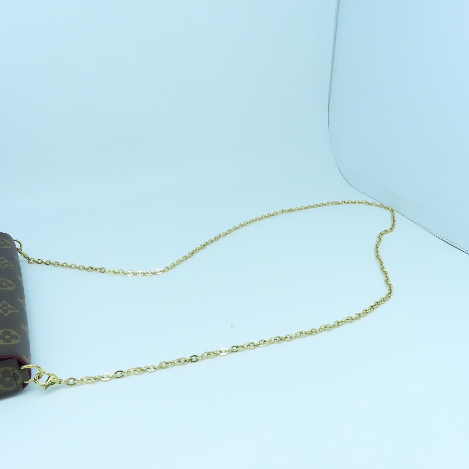 LOUIS VUITTON Monogram Felicie Pochette金扣链带肩背袋啡色