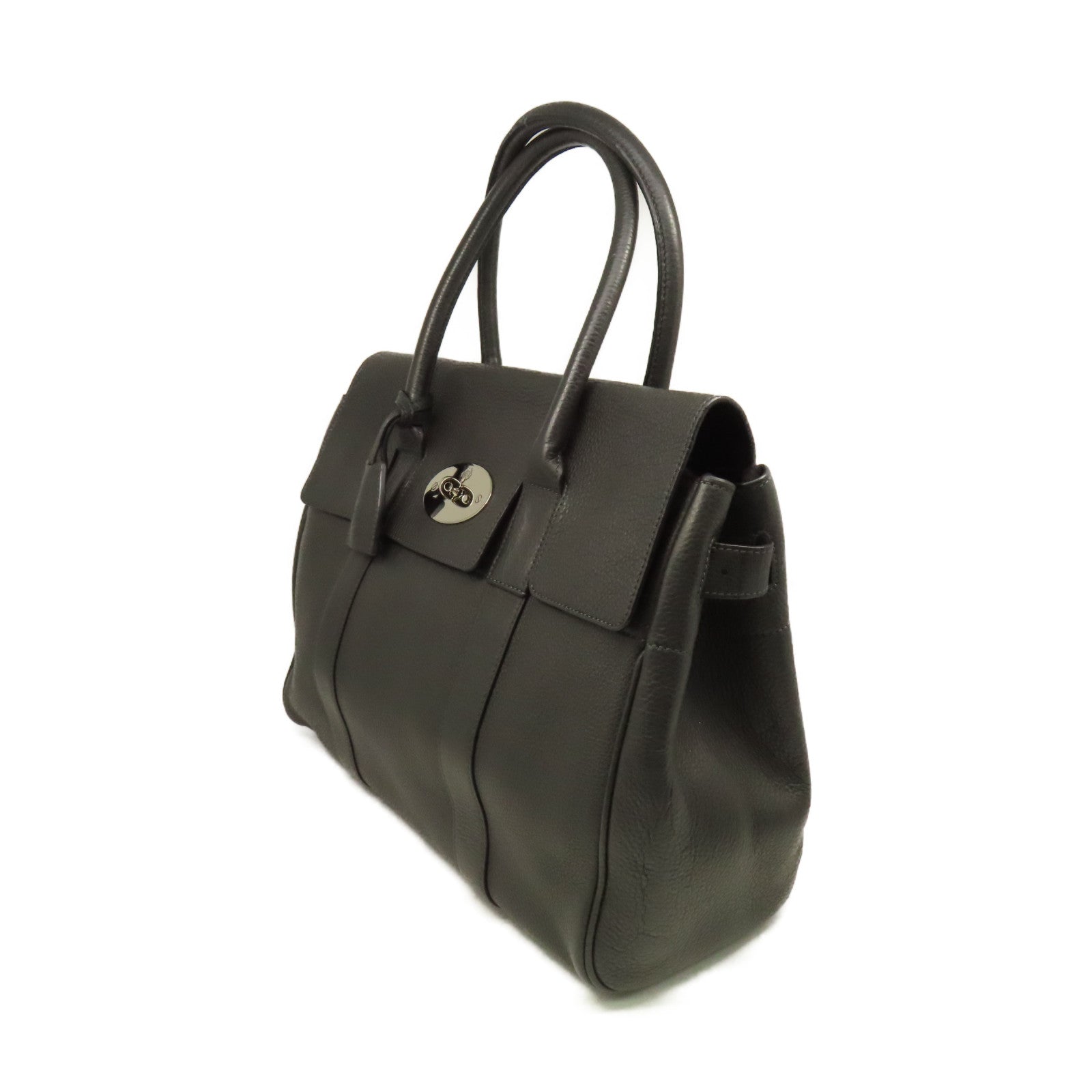 SELECTION 牛皮皮革Tote Bag手挽袋碳灰色