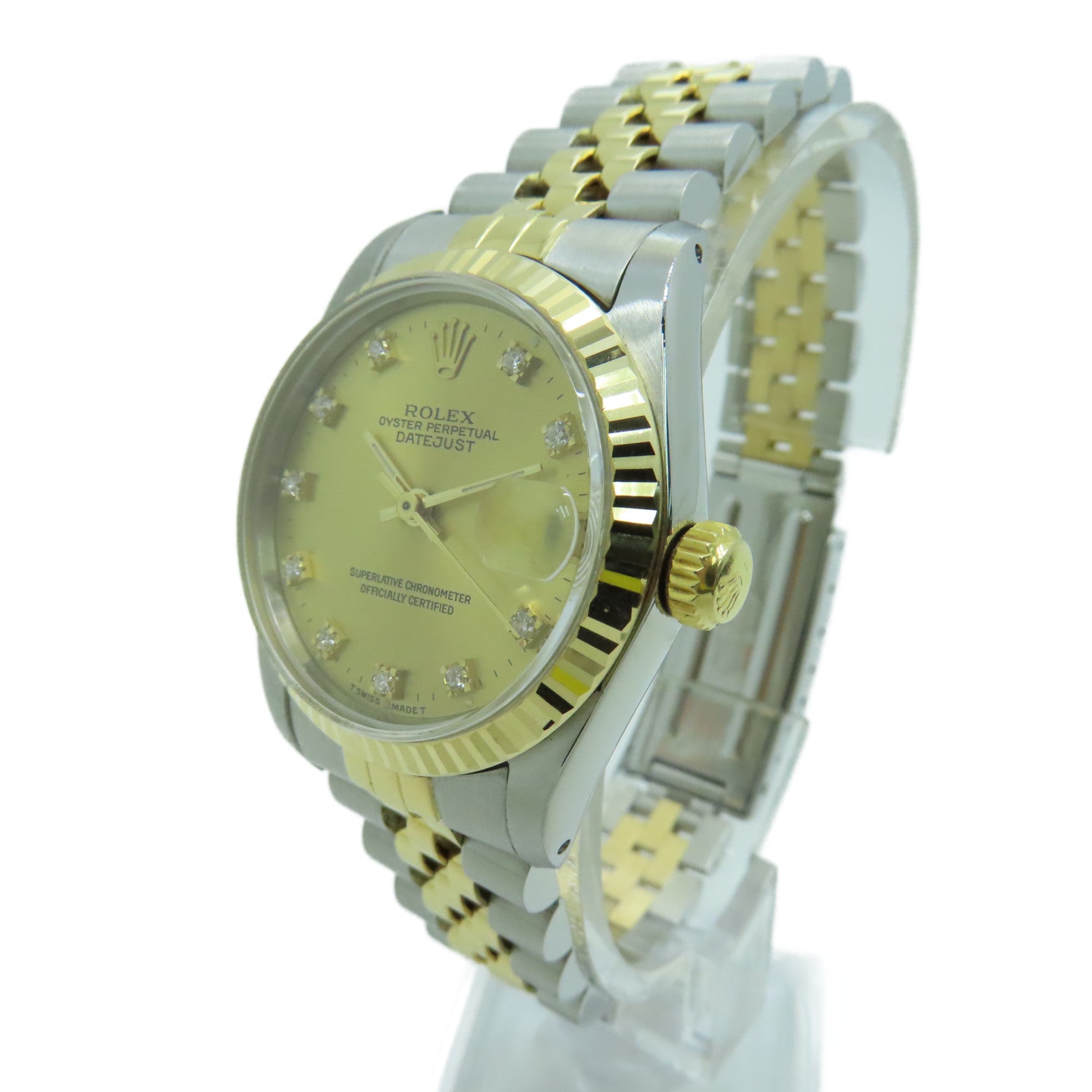 ROLEX 18K黃金Datejust 31mm不鏽鋼手錶自動機芯Gold