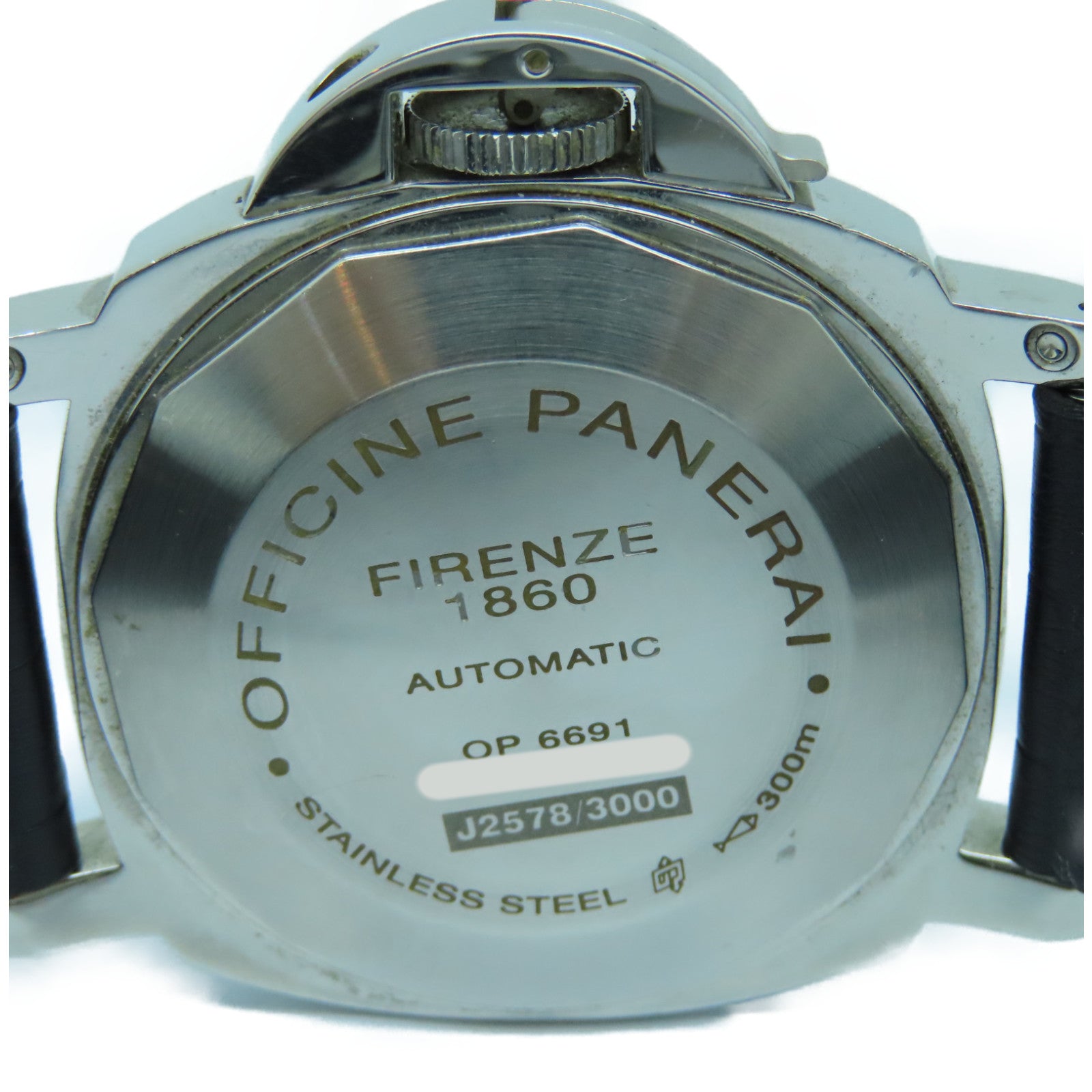 PANERAI Luminor GMT不锈钢/皮革手表自动机芯黒色